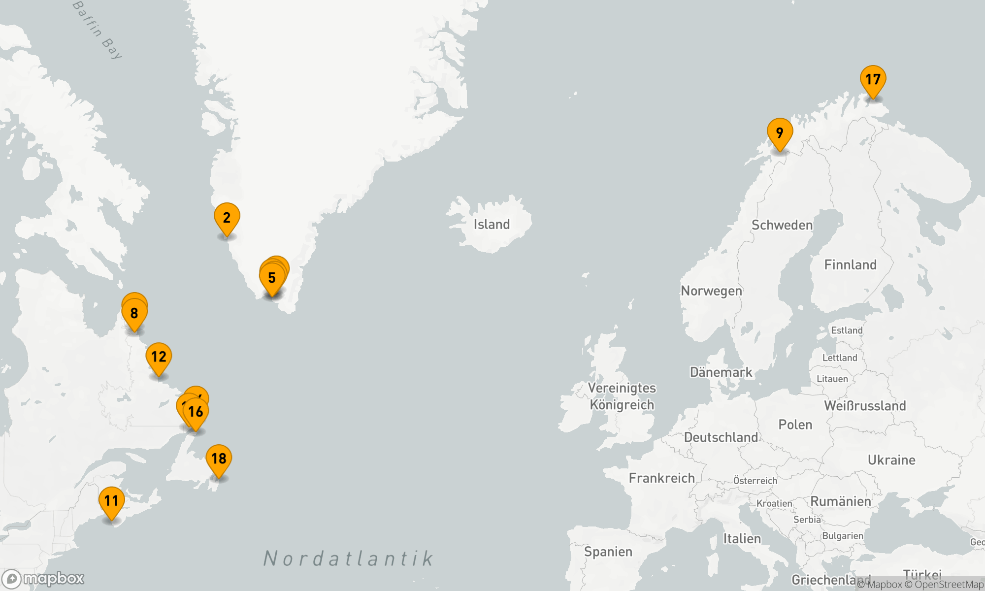 Route 17 Nächte - Grönland,  Labrador und Neufundland - Begegnungen am Rande