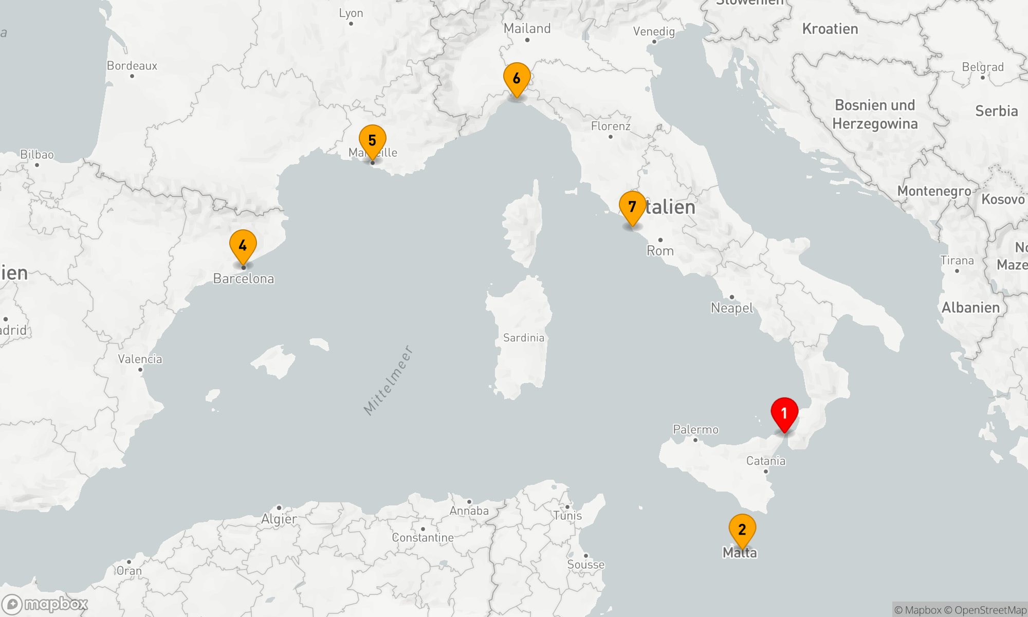 Route 7 Nächte - Mediterrane Entdeckungsreise