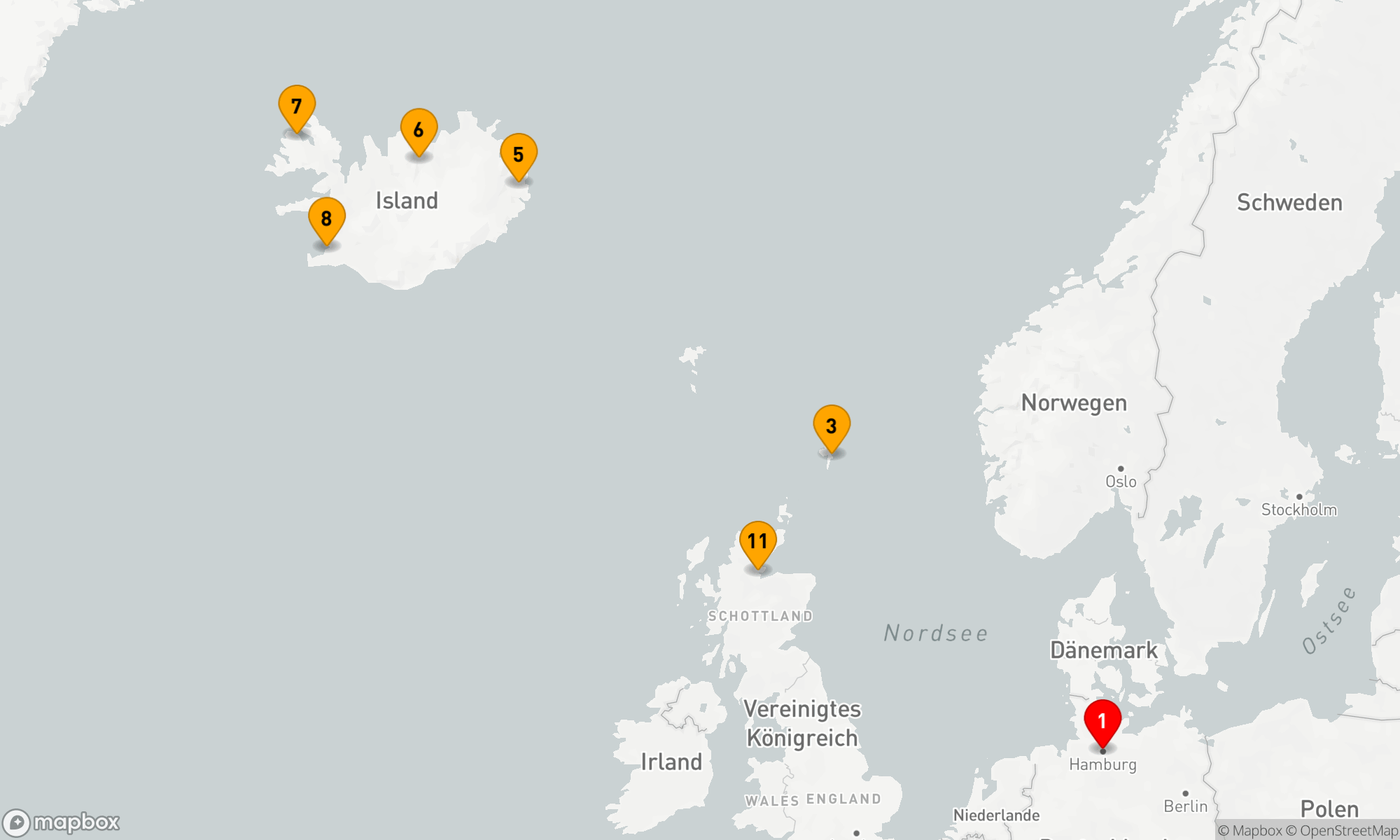 Route 12 Nächte - Nordische Entdeckungsreise ab Hamburg