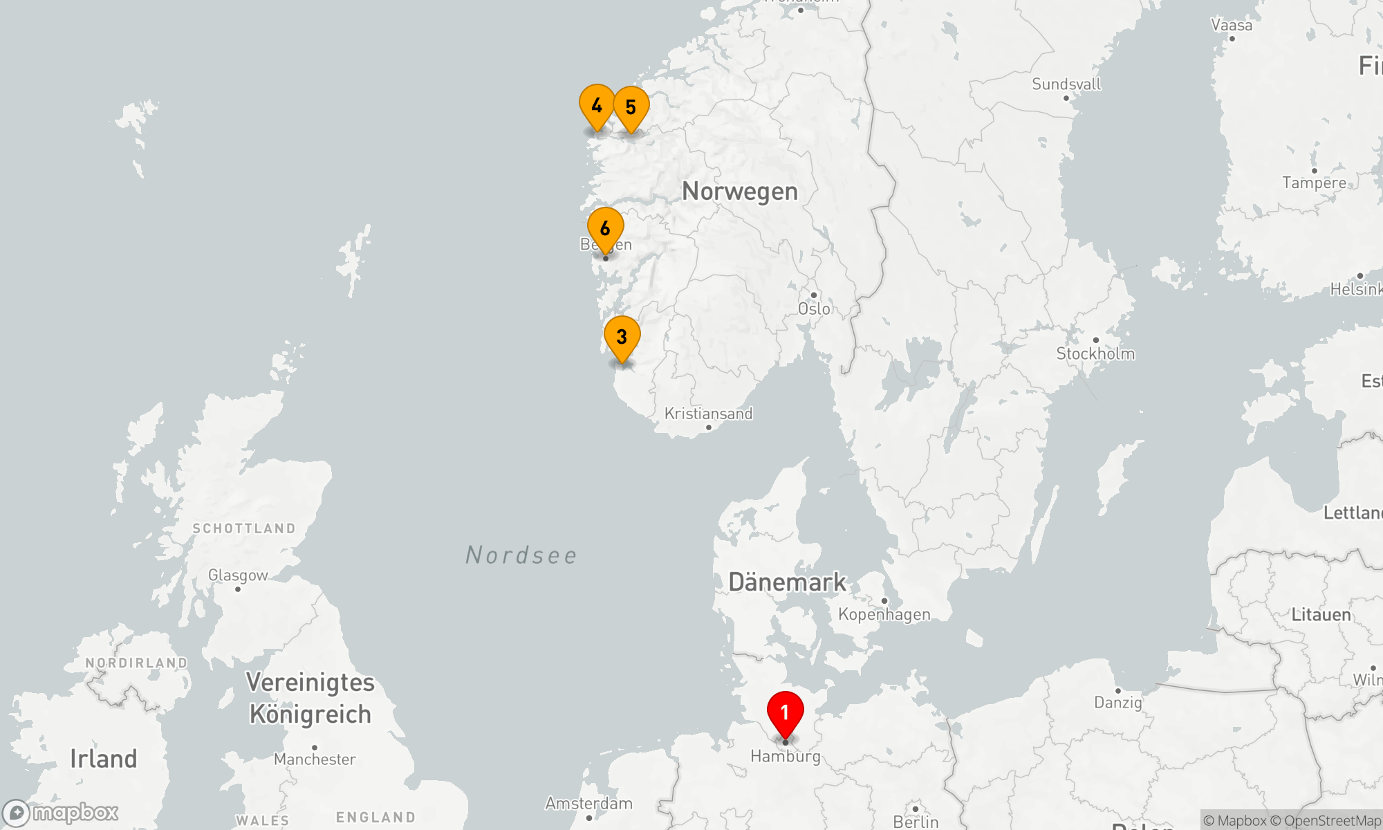 Route 7 Nächte - Fjordzauber und Nordlichter