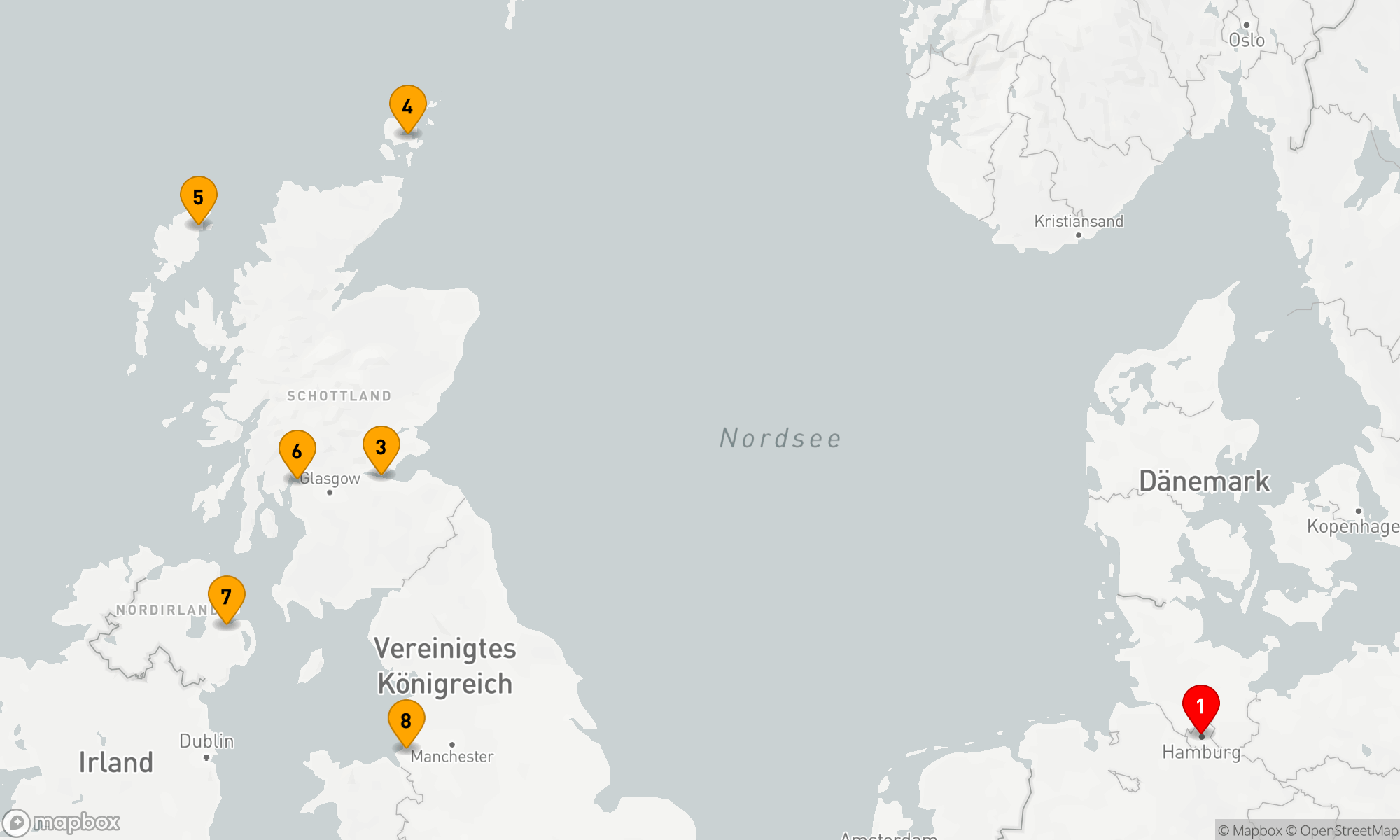 Route 10 Nächte - Britannische Inselträume ab Hamburg