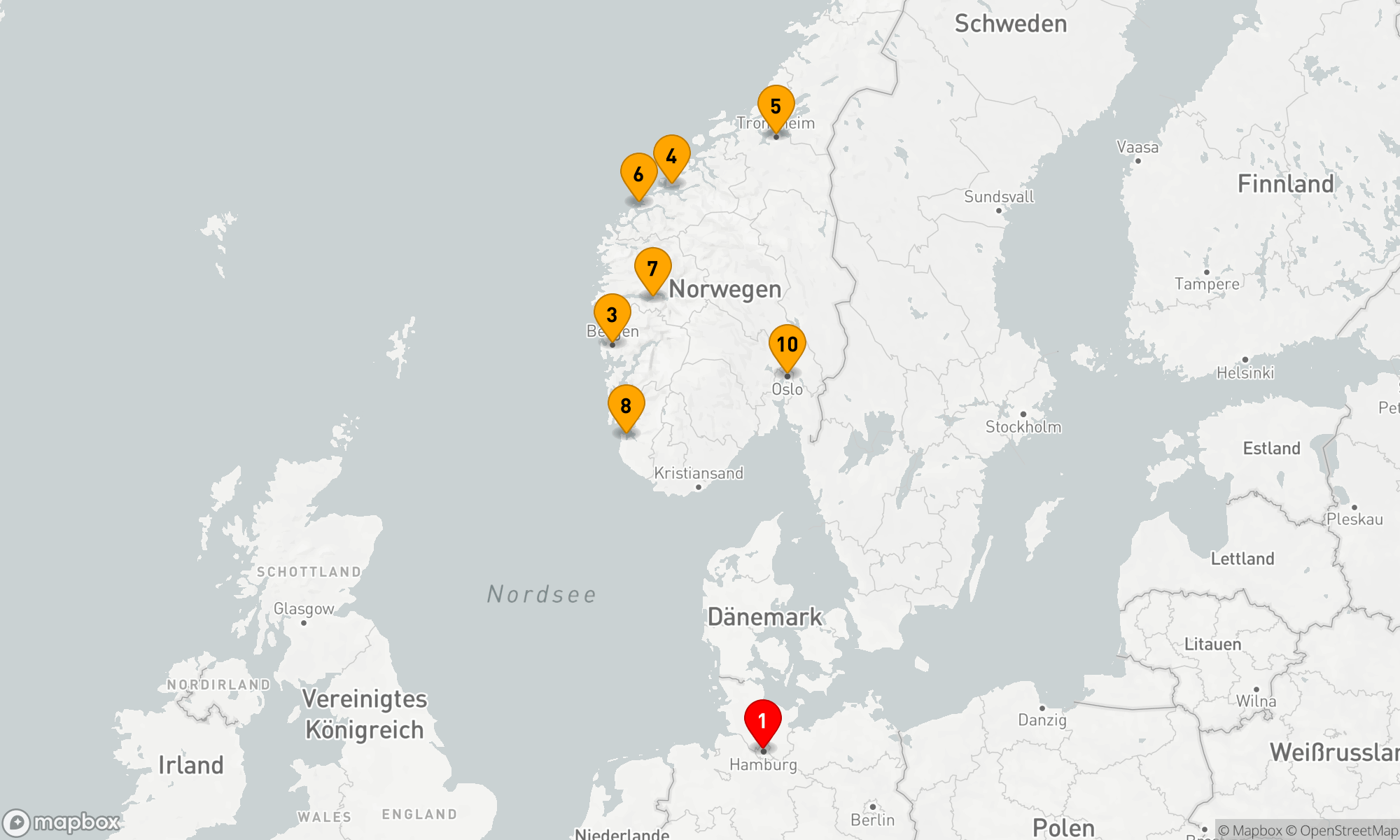 Route 11 Nächte - Nordische Entdeckungsreise ab Hamburg
