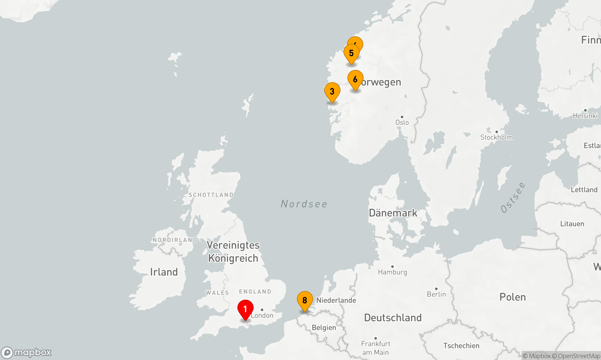 Route 8 Nächte - KREUZFAHRT DURCH DIE NORWEGISCHEN FJORDE