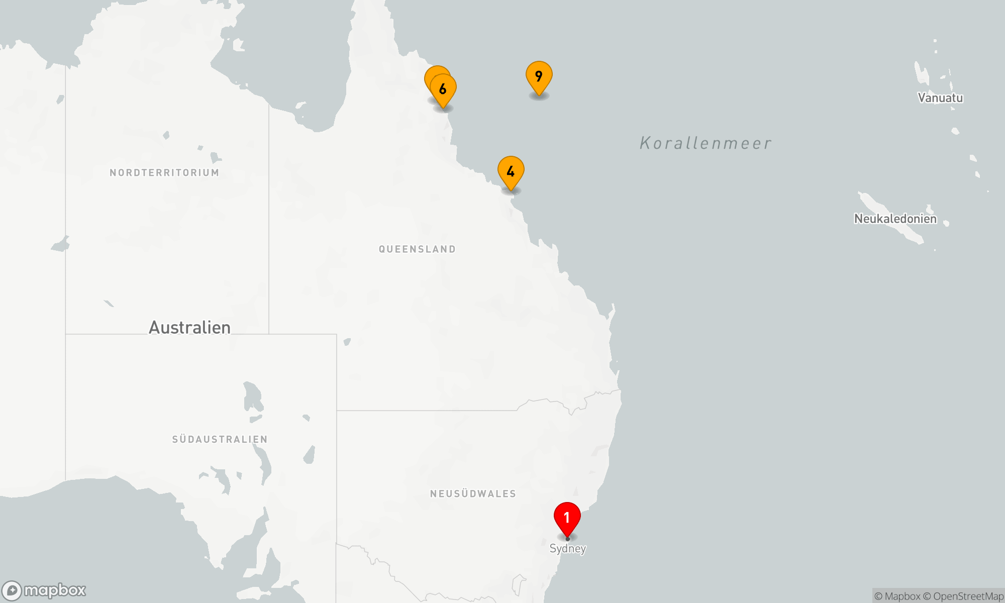 Route 11 Nächte - KREUZFAHRT ZUM GREAT BARRIER REEF