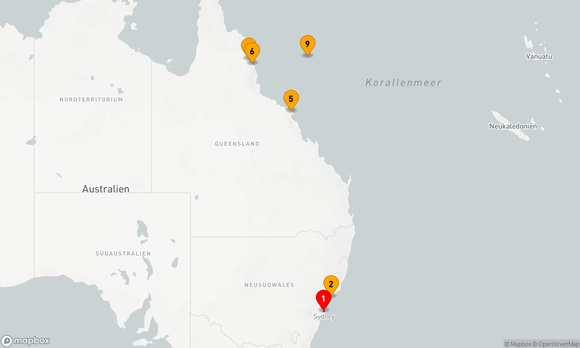 Route 11 Nächte - KREUZFAHRT ZUM GREAT BARRIER REEF