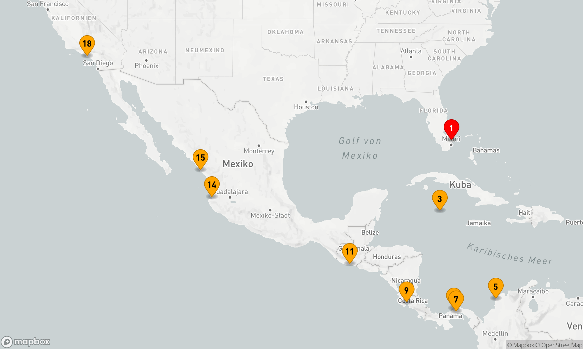 Route 17 Nächte - KREUZFAHRT DURCH DEN PANAMAKANAL IN RICHTUNG WESTEN