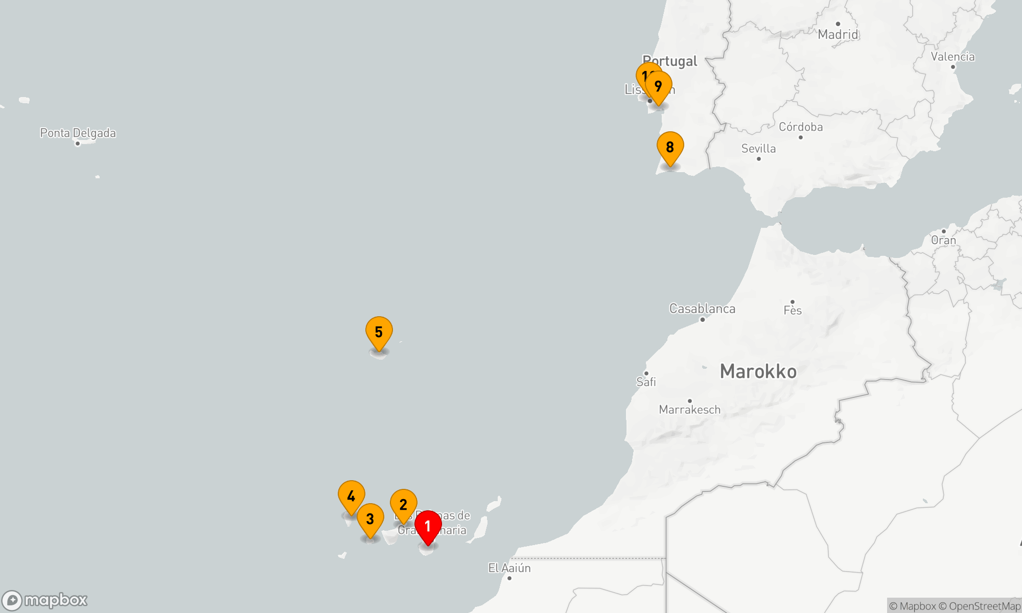Route 10 Nächte - Vulkaninseln und historische Städte im Nordatlantik