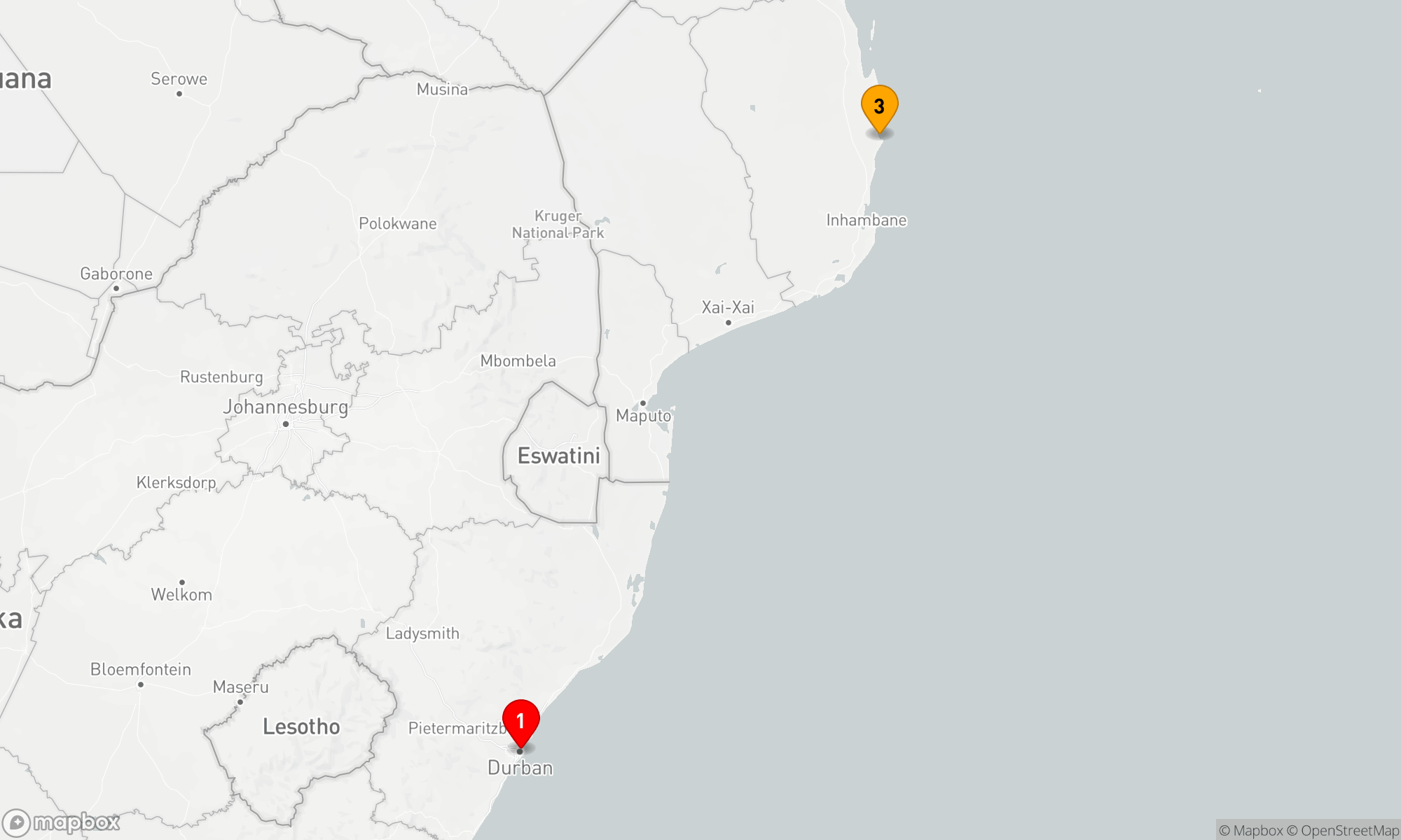Route 4 Nächte - Küstenzauber Afrikas