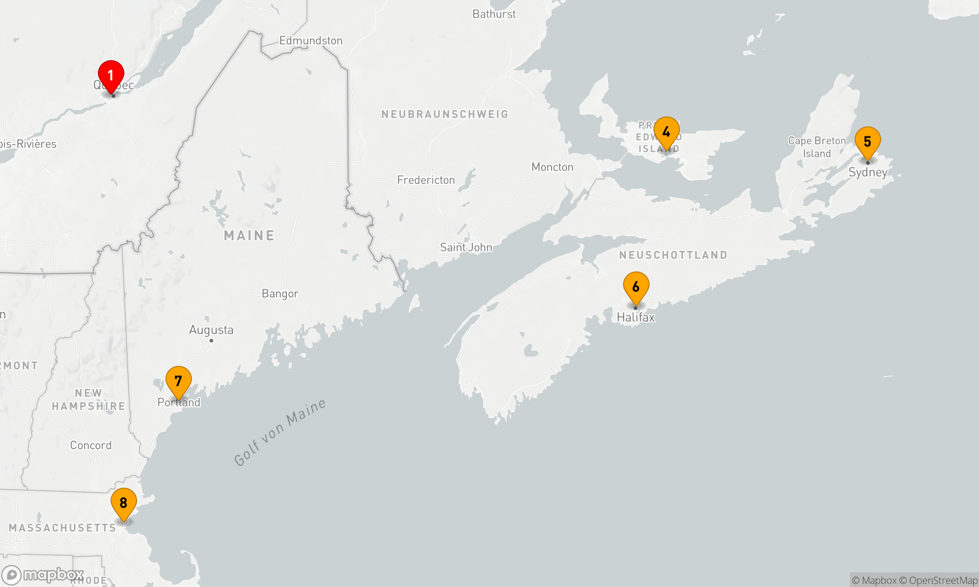 Route 7 Nächte - KANADA & NEW ENGLAND: UNESCO STÄTTEN & QUEBECOIS NÄCHTE