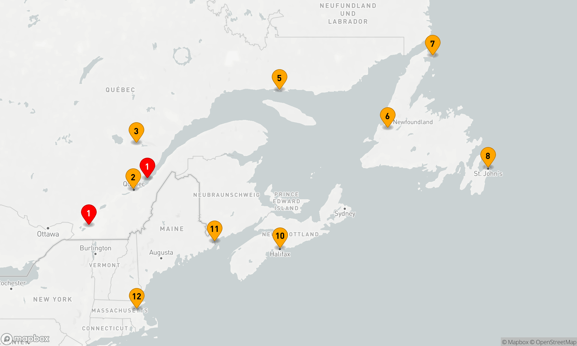 Route 11 Nächte - KANADA & NEW ENGLAND KREIS: MARITIMES & NEUFRANKREICH