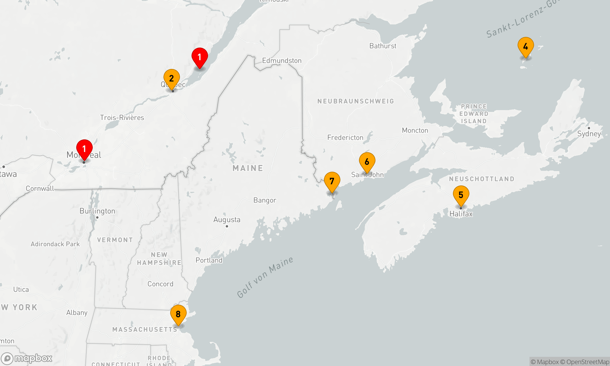 Route 7 Nächte - KANADA & NEW ENGLAND: MONTREAL,  MARITIMES & MAINE