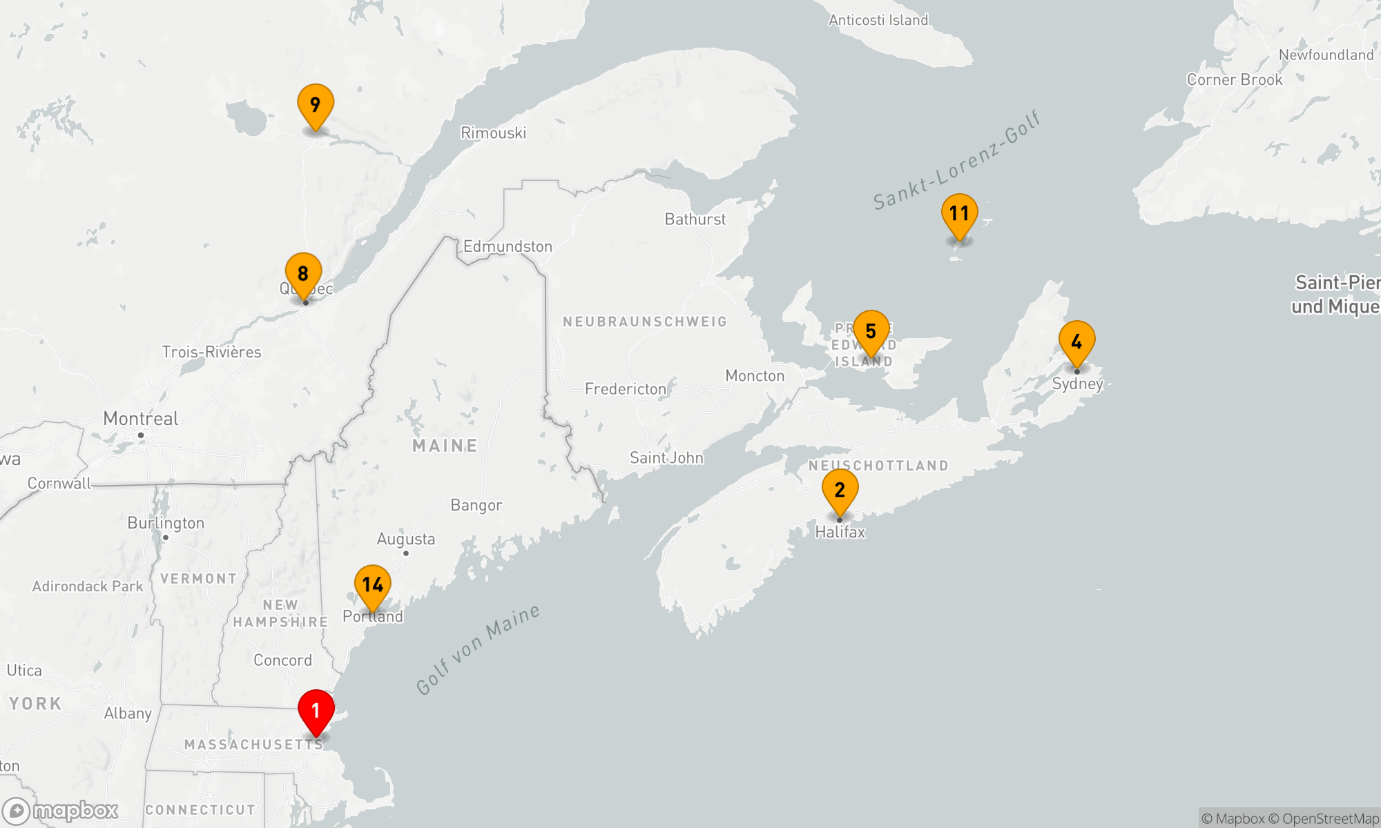 Route 14 Nächte - KANADA & NEW ENGLAND: UNESCO STÄTTEN & NACHTSAMMLER