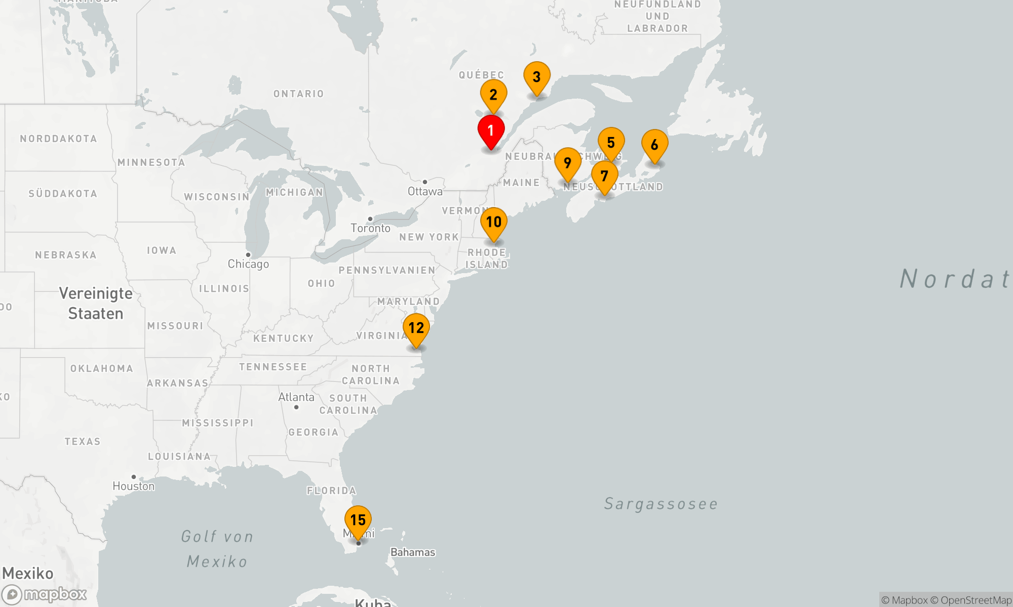 Route 14 Nächte - ATLANTIK,  NEW ENGLAND & QUEBEC MIT HISTORY CHANNEL