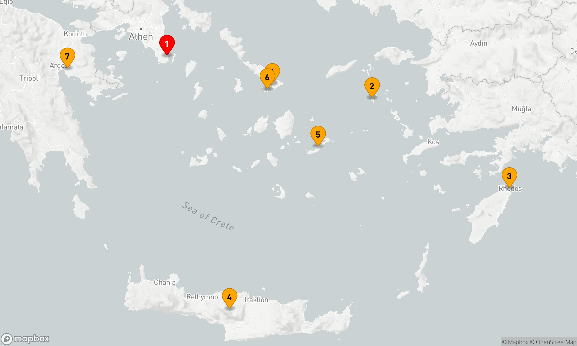 Route 7 Nächte - Kreuzfahrt zu den griechischen Inseln der südlichen Ägäis – mit Smithsonian Journeys