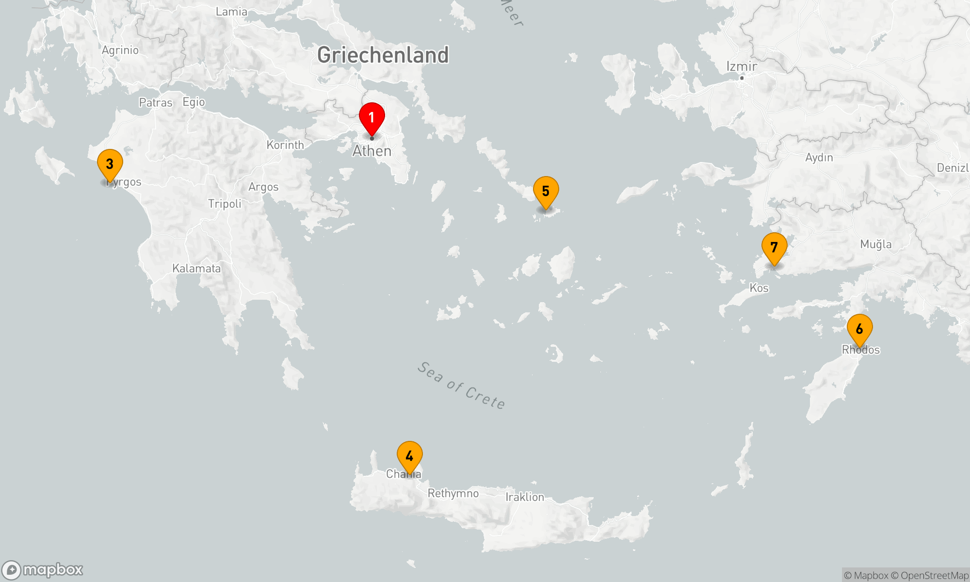 Route 7 Nächte - INSPIRIERTE GRIECHISCHE INSELN