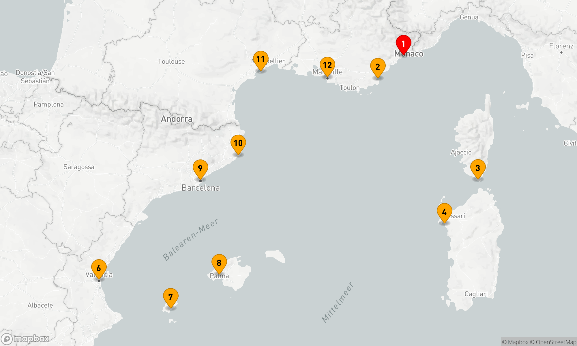 Route 12 Nächte - Mediterranes Juwel: Küstenzauber und Kulturreise