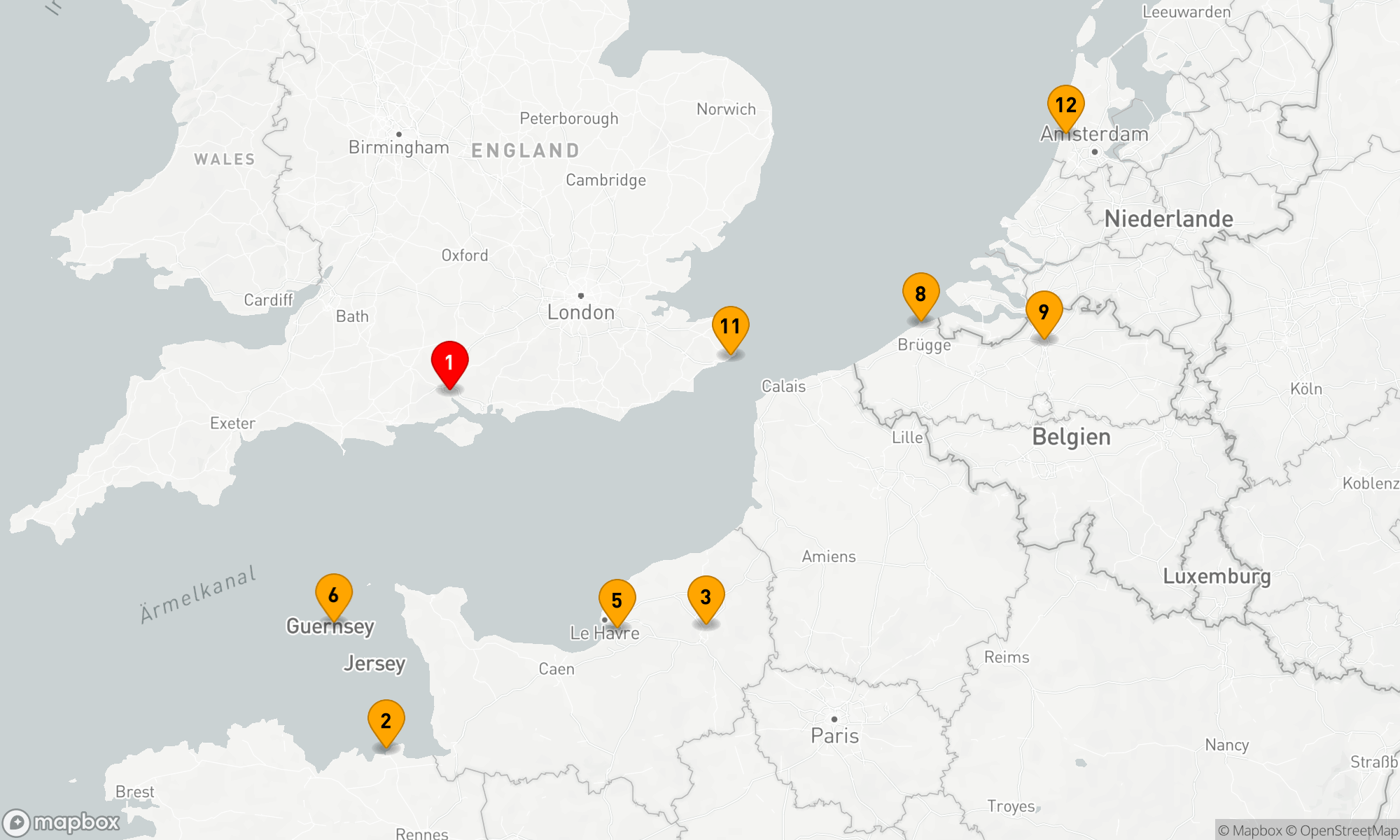 Route 11 Nächte - Glamouröse Reisen entlang der europäischen Küsten