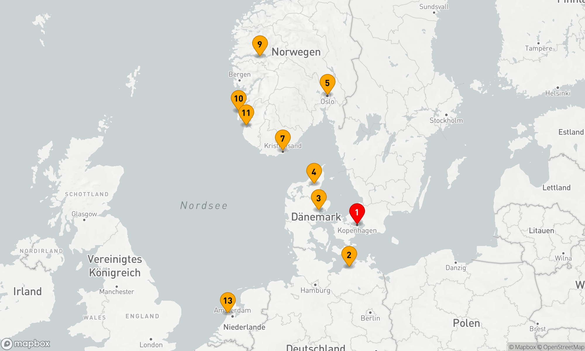Route 12 Nächte - Nordische Eleganz: Von Küste zu Küste