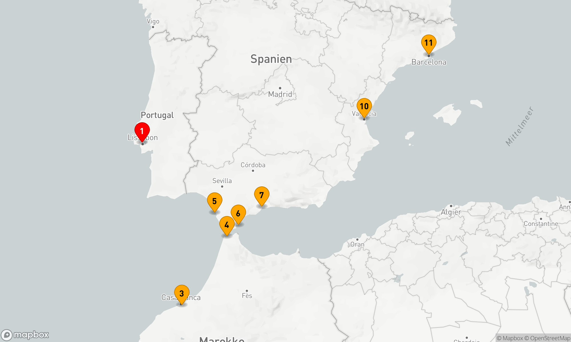 Route 10 Nächte - Mediterrane Entdeckungsreise