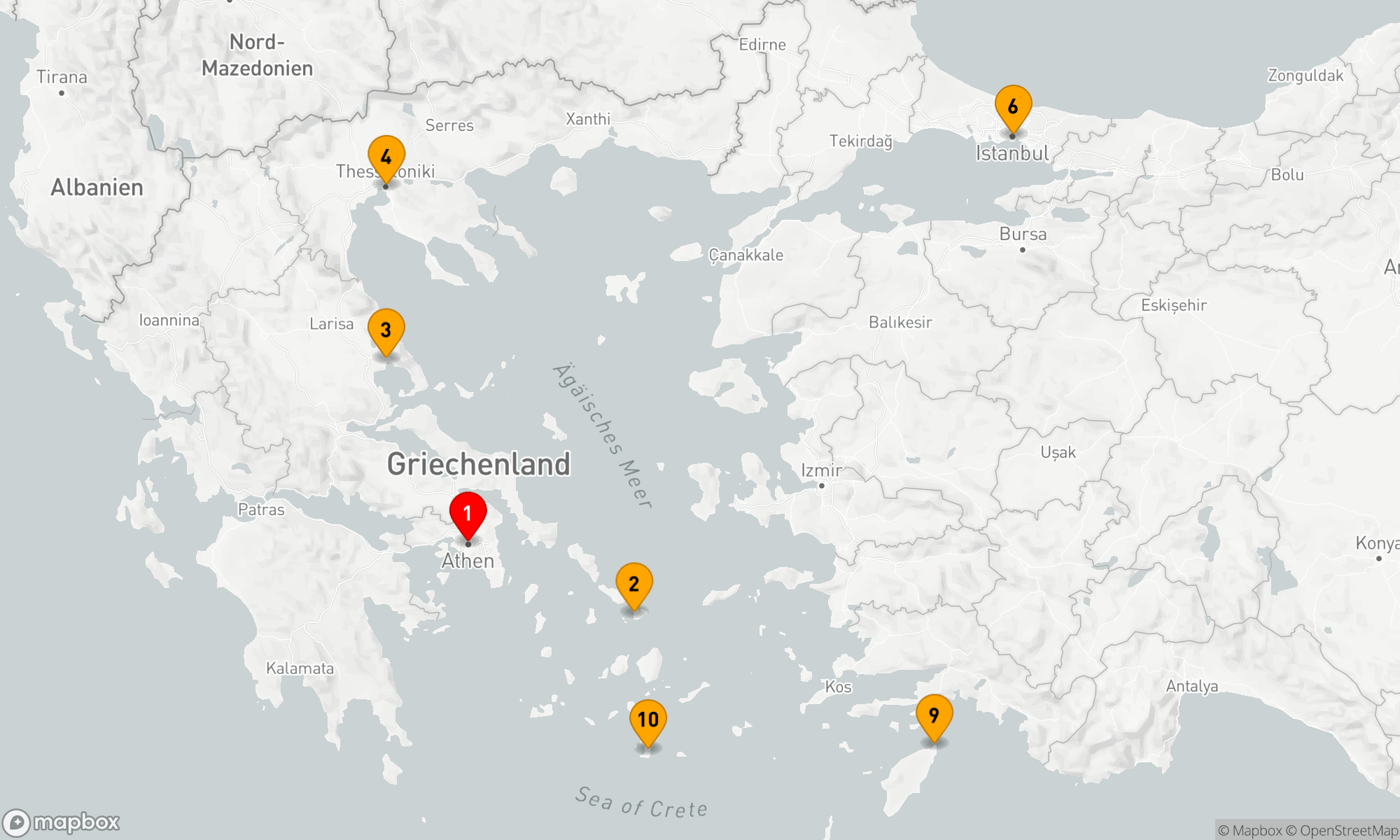 Route 10 Nächte - Ägäische Entdeckungsreise
