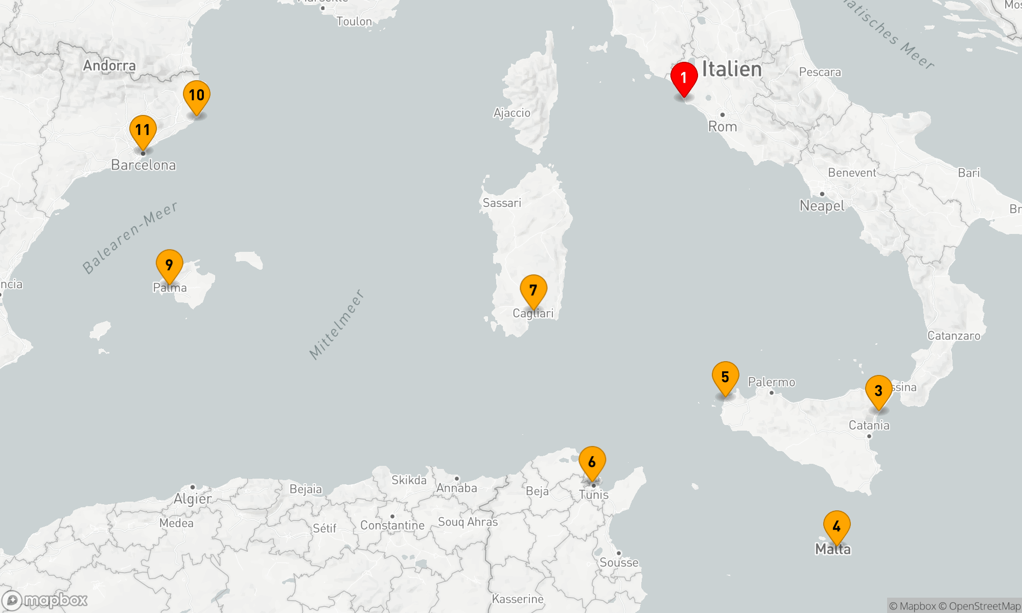 Route 10 Nächte - Mediterranes Mosaik Abenteuer