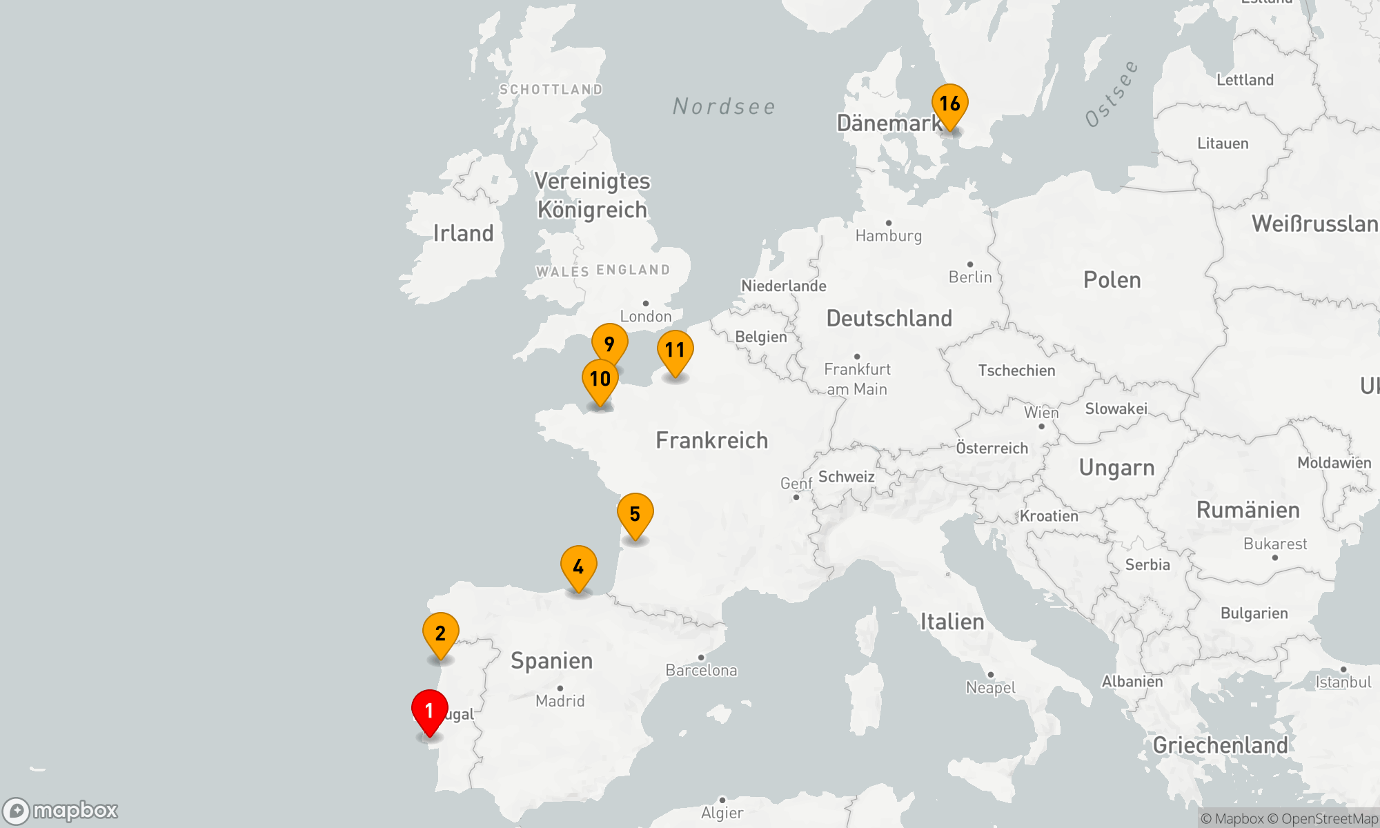 Route 15 Nächte - Kulturwunder und Kulinarische Schätze der Atlantikküste