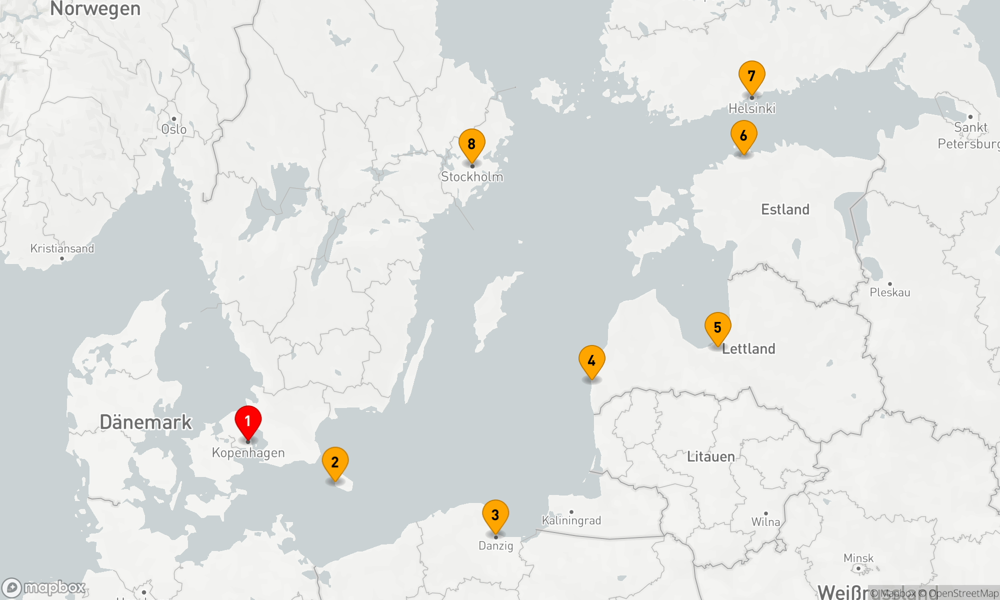 Route 7 Nächte - Nordische Eleganz: Ostsee-Metropolen & Kulturerbe