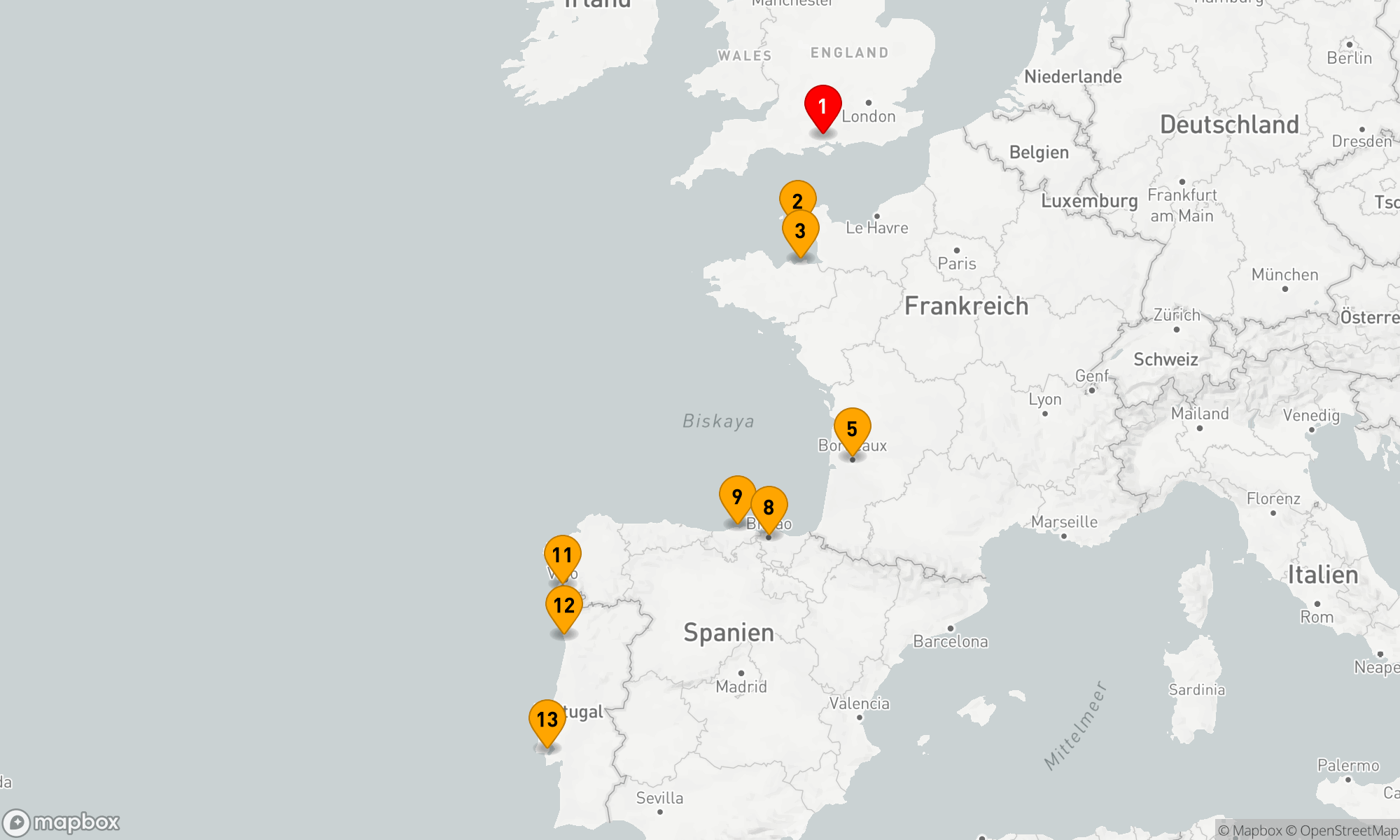 Route 12 Nächte - Kultur und Küstenzauber im Atlantik