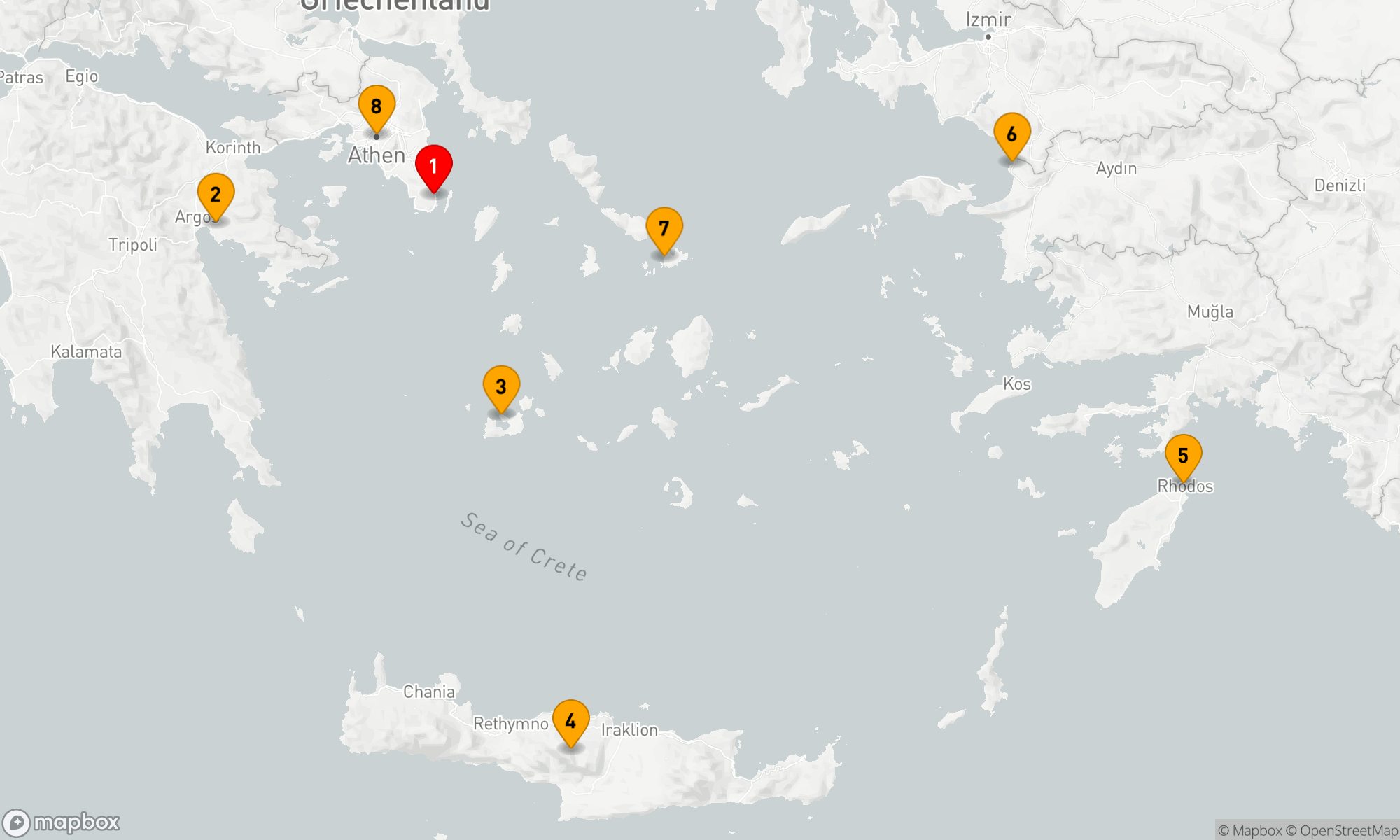 Route 7 Nächte - Griechische Inselträume und Kulturwunder