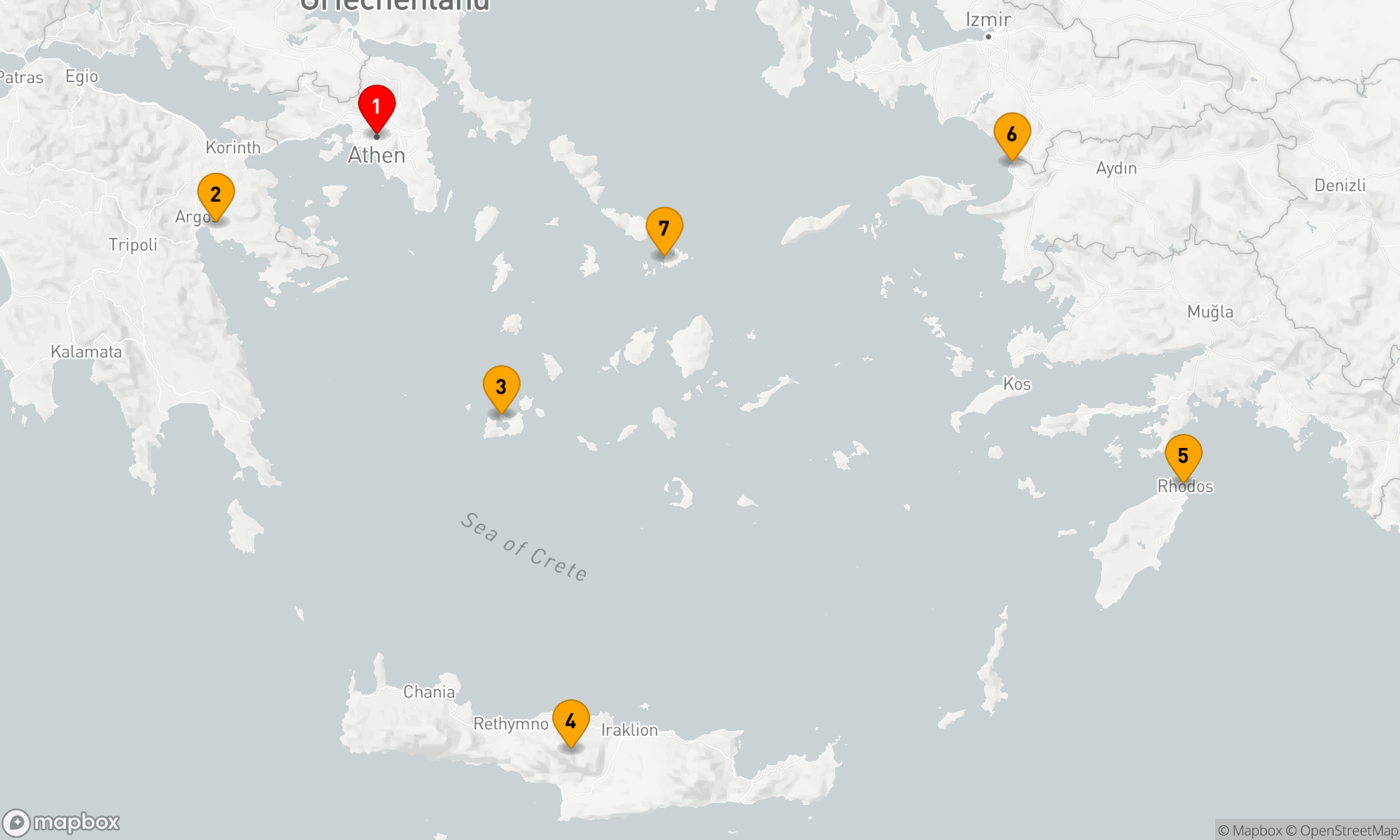 Route 7 Nächte - Hellenische Inselwelten und Antike Schätze
