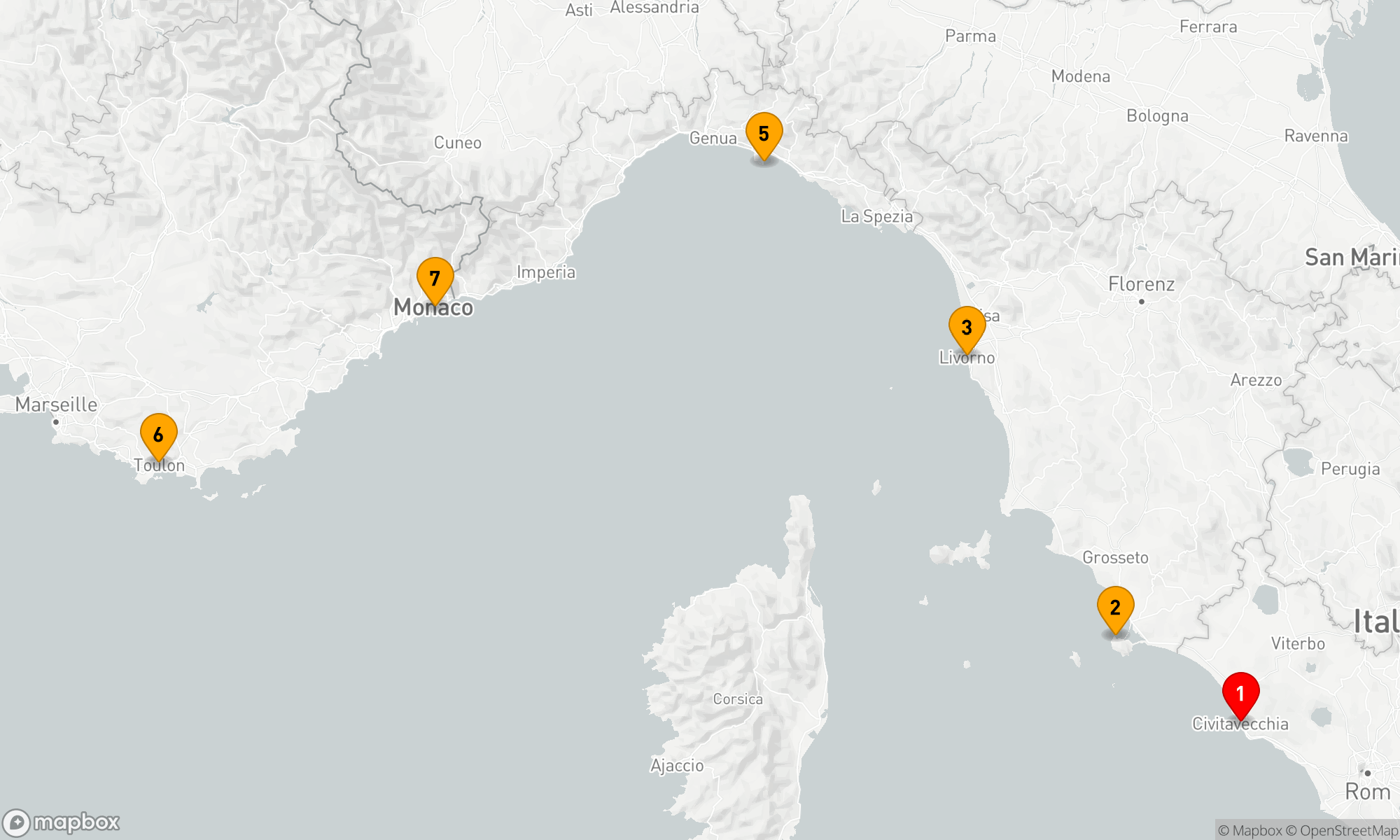 Route 6 Nächte - Mediterrane Küstenzauber-Route
