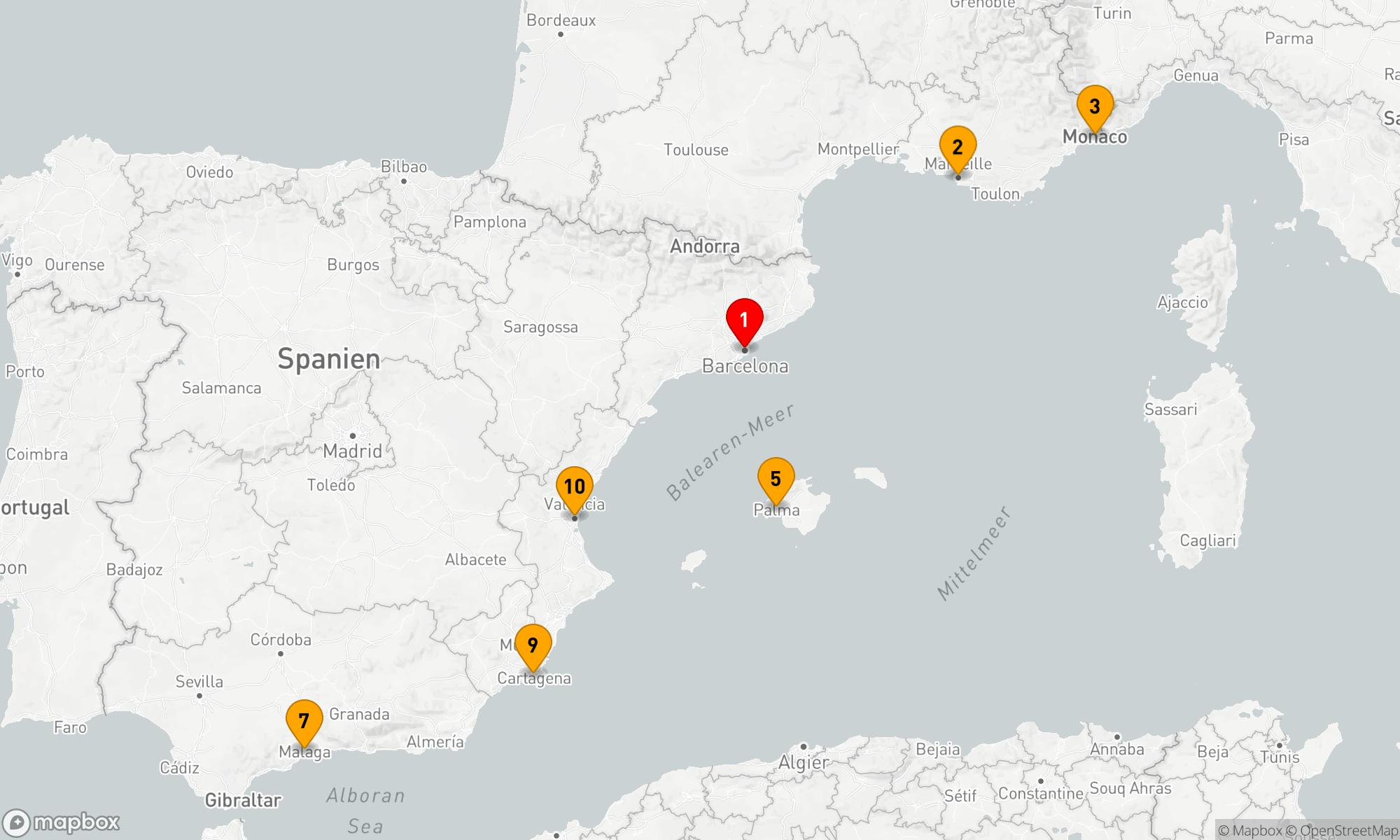 Route 10 Nächte - Mittelmeer-Schätze: Kulturelle Entdeckungen und Küstenzauber