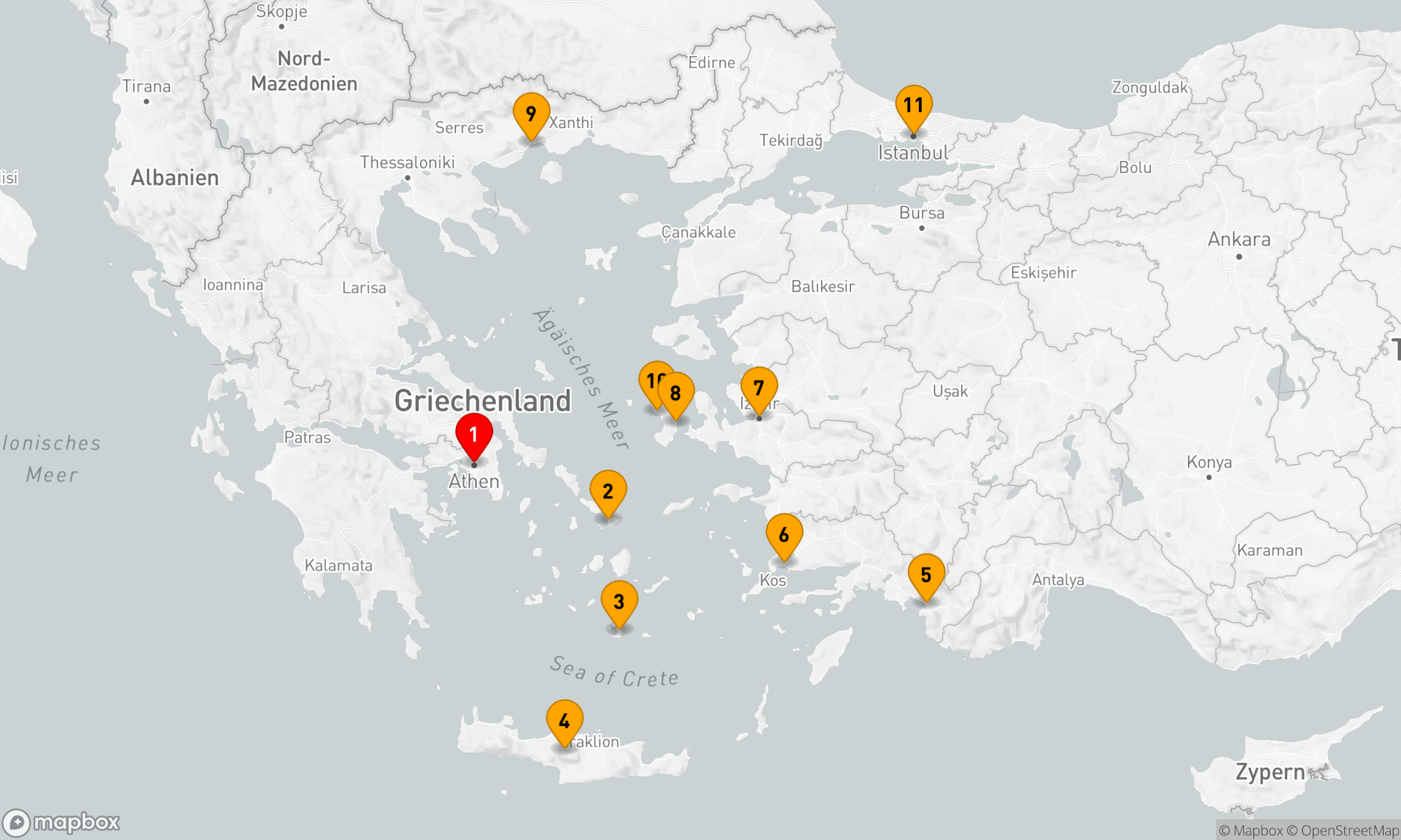 Route 10 Nächte - AEGEAN & TURKISH AWAKENING