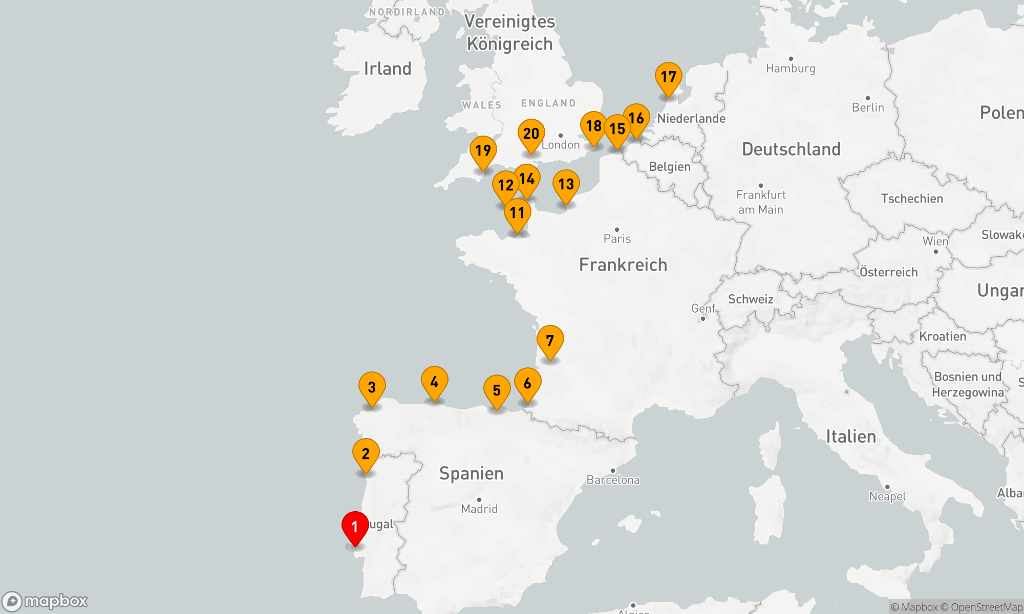 Route 19 Nächte - VINEYARDS & VIGNETTES
