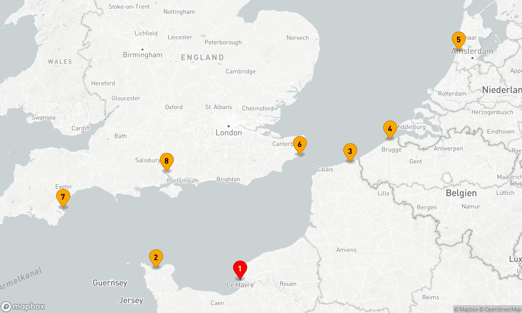 Route 7 Nächte - ENGLISH CHANNEL DISCOVERY