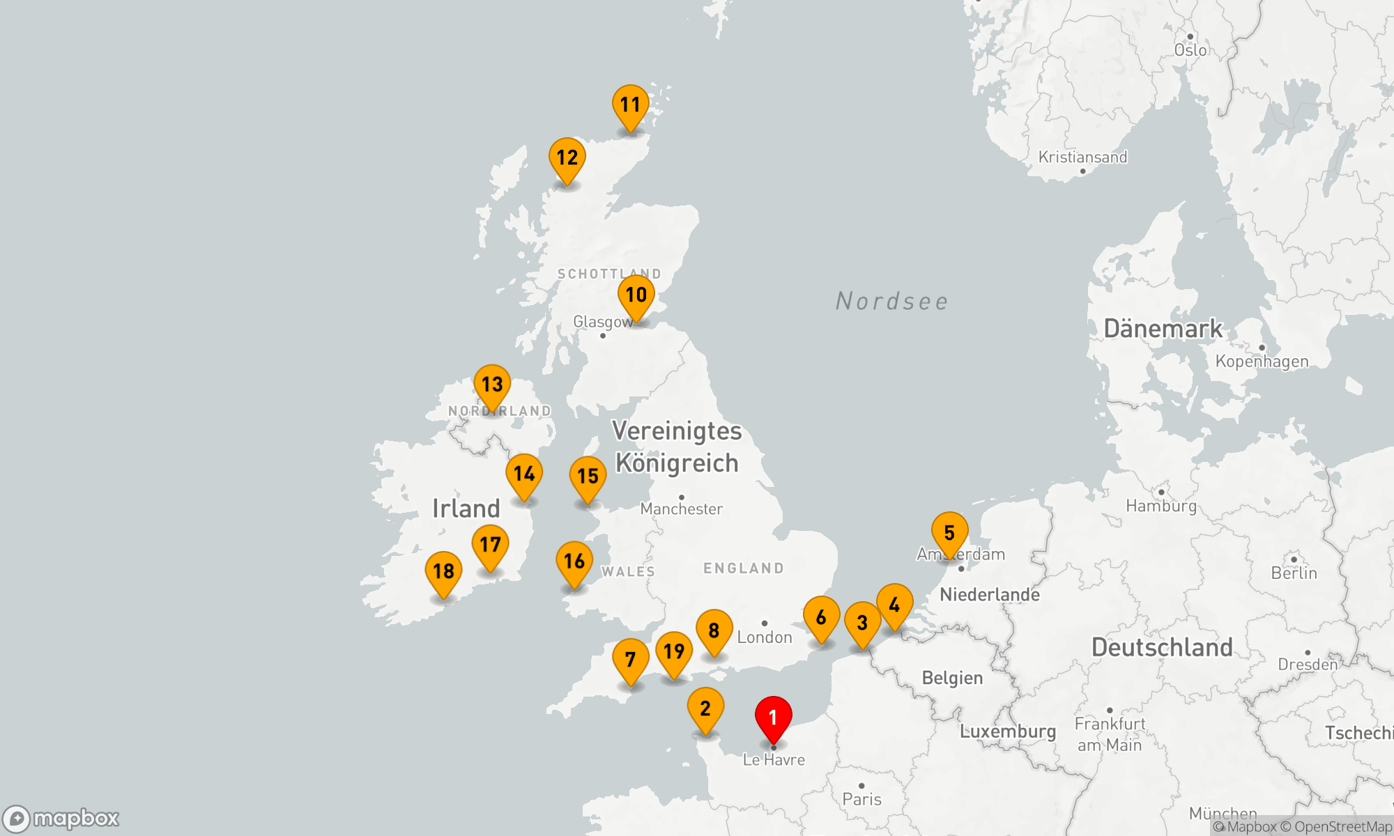 Route 19 Nächte - NORTHERN EUROPE DISCOVERER