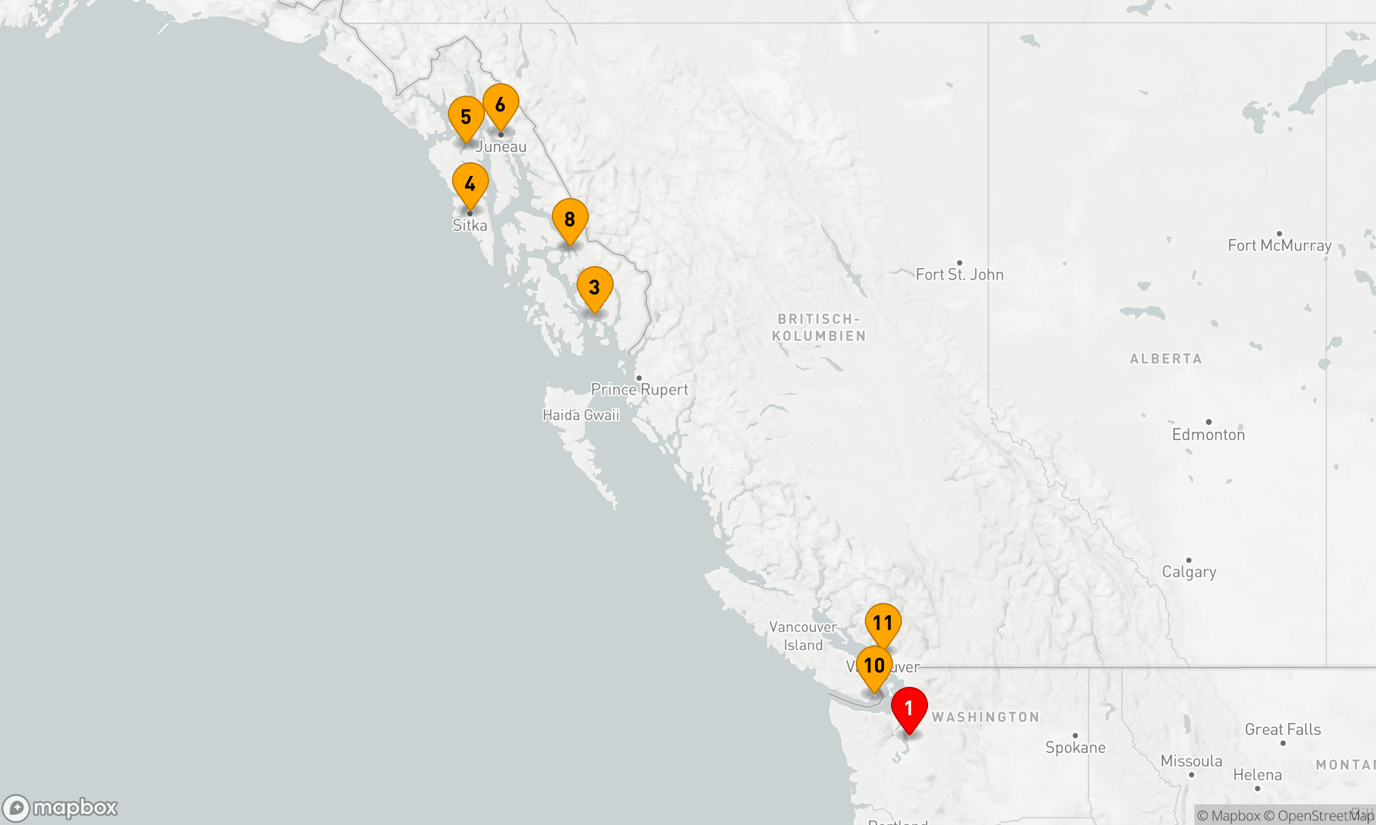 Route 10 Nächte - ALASKA DISCOVERER