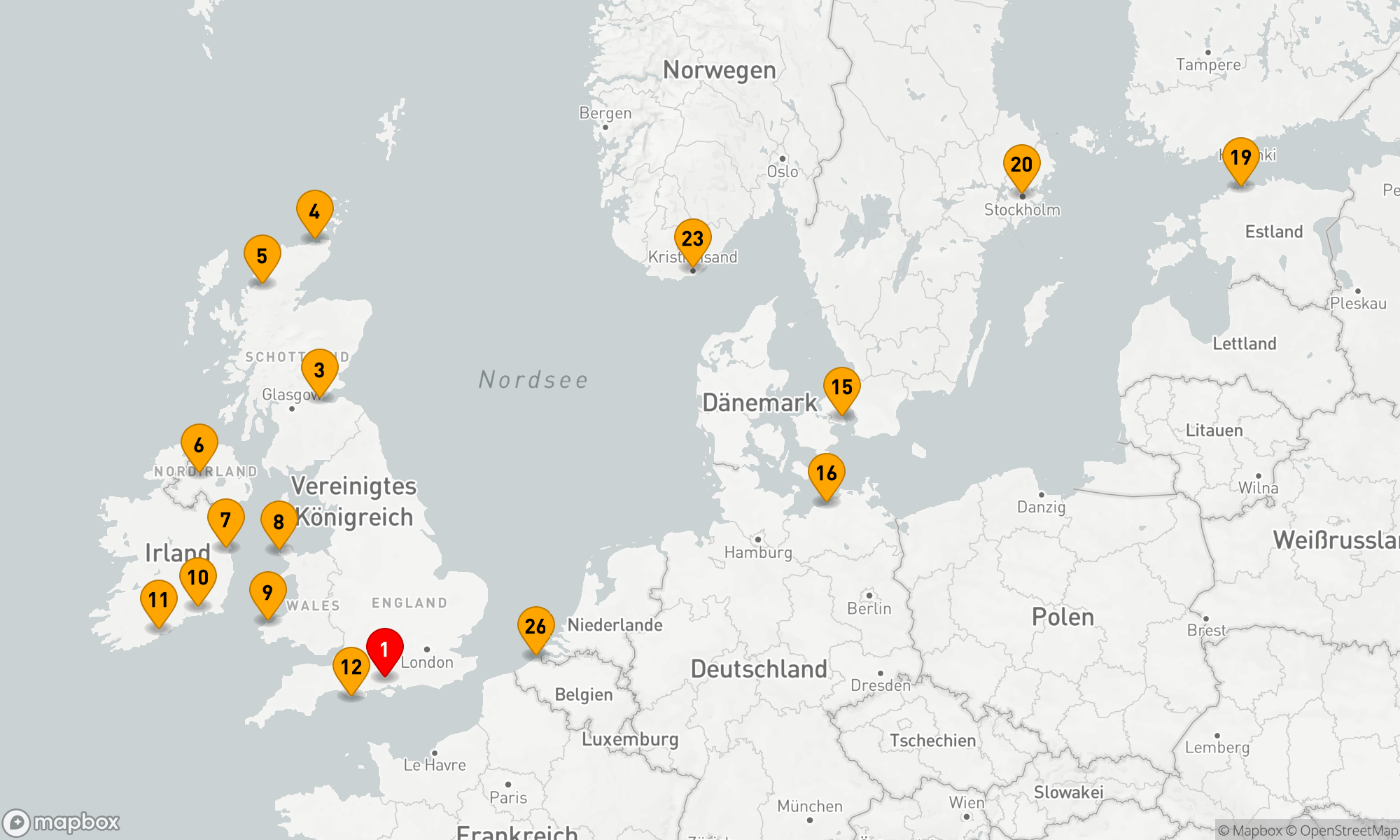 Route 26 Nächte - EUROPEAN QUEST