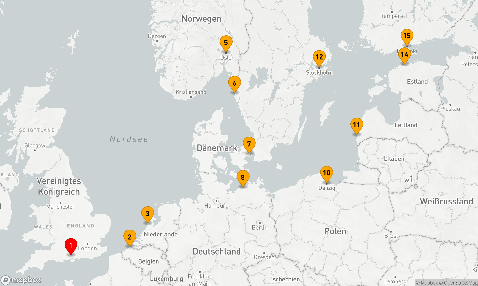 Route 14 Nächte - NORTH & BALTIC SEA CAPITALS