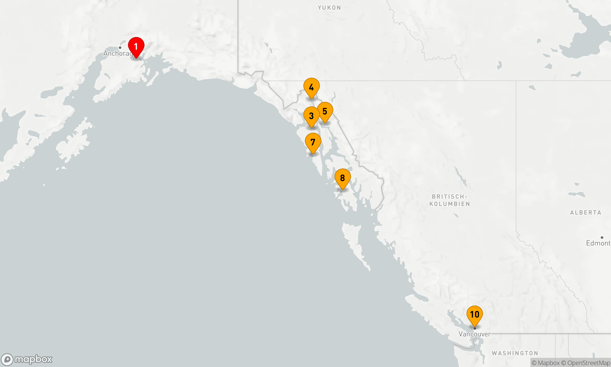 Route 9 Nächte - ALASKA GLACIAL PASSAGE