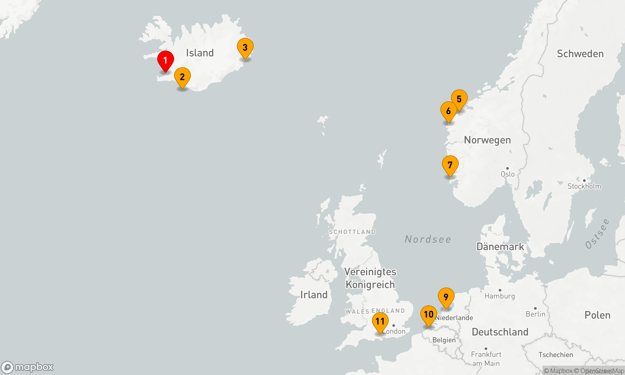 Route 10 Nächte - ICELANDIC & NORDIC STARS