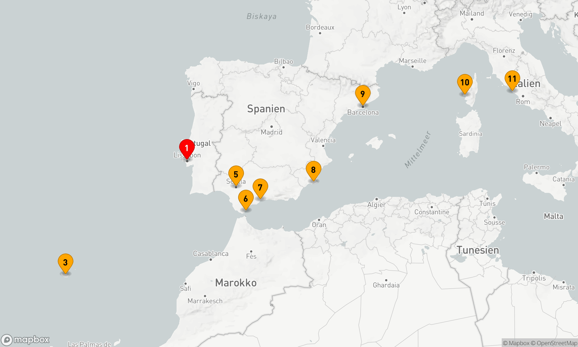 Route 10 Nächte - PORTRAIT OF IBERIA