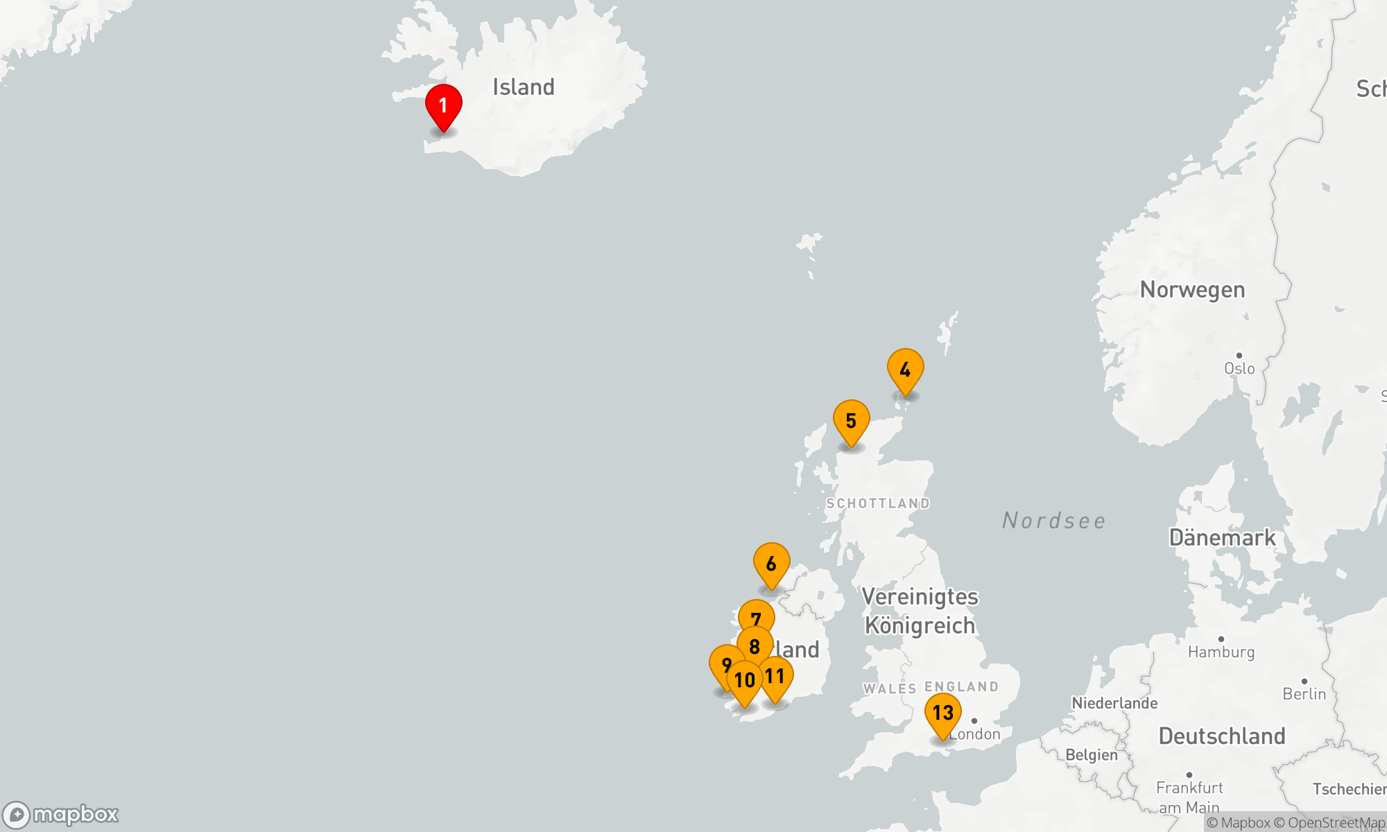 Route 12 Nächte - IRISH ECLIPSE EMBRACE