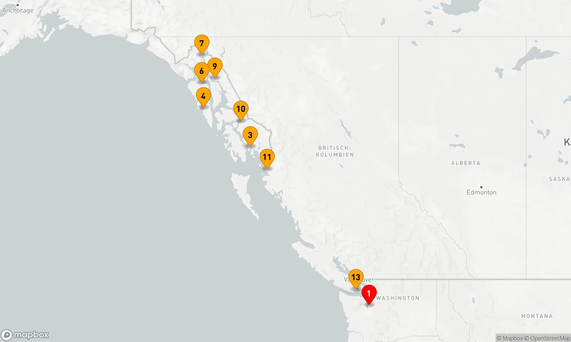 Route 13 Nächte - ALASKA ADVENTURER