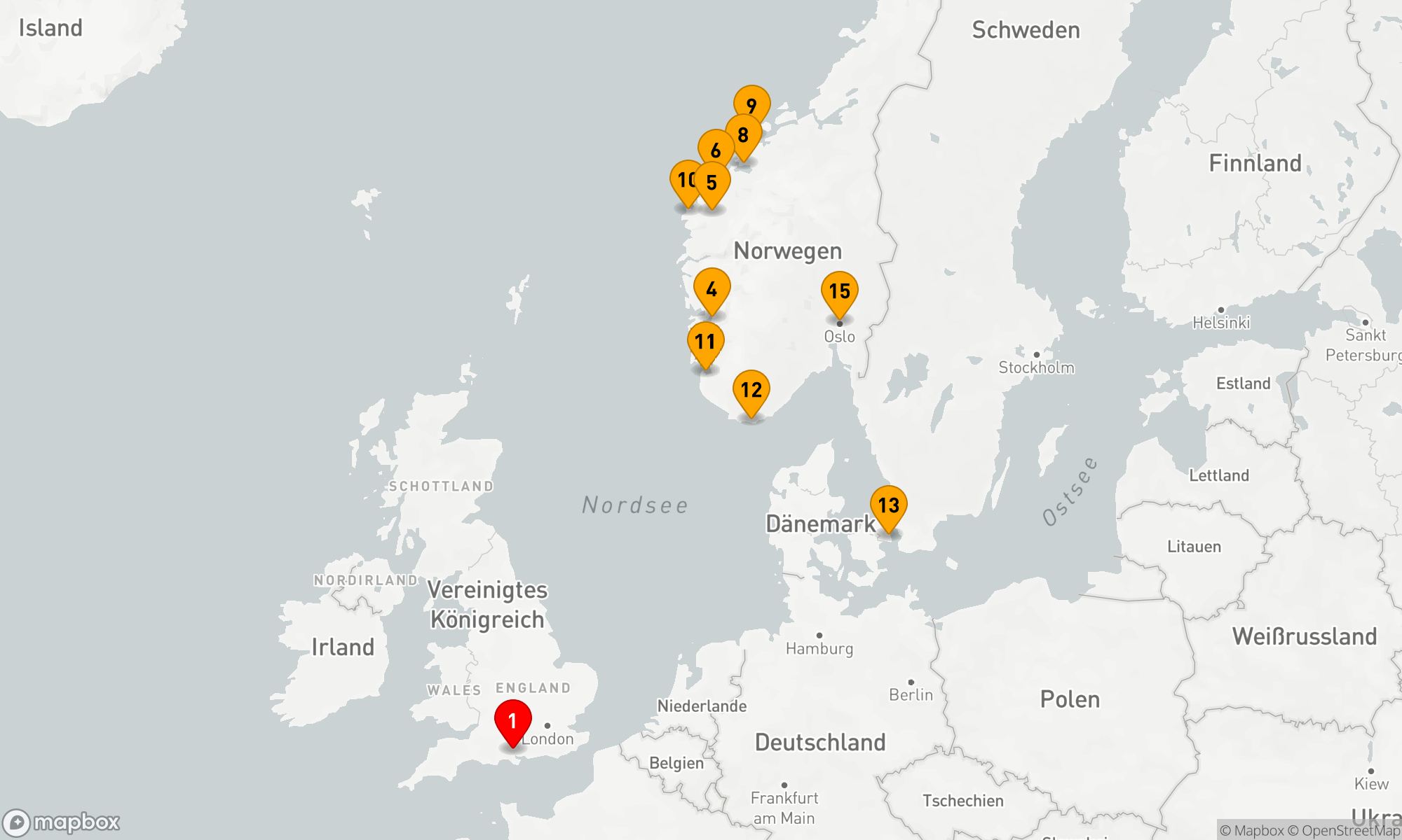 Route 14 Nächte - FJORDLANDS OF NORWAY