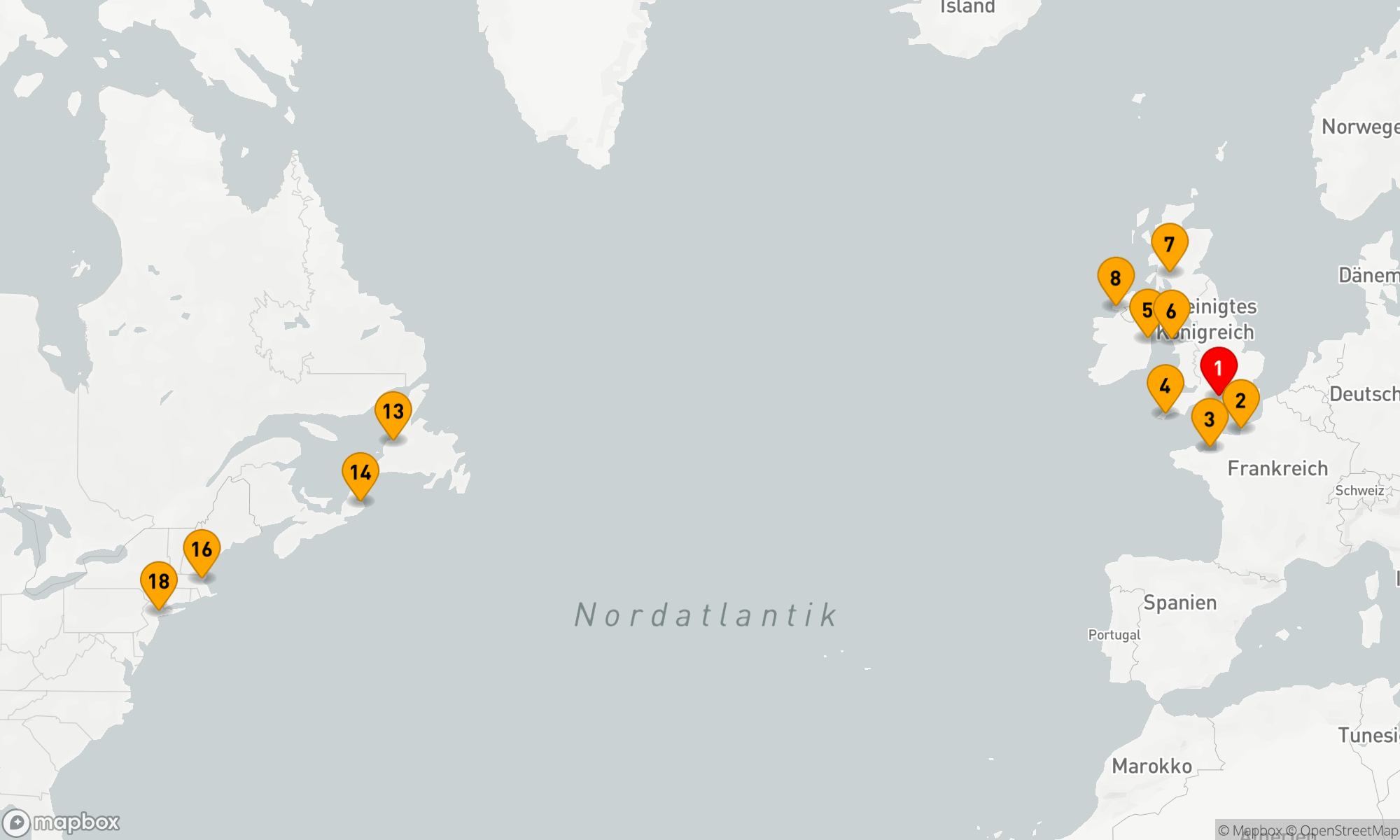 Route 18 Nächte - PASSAGE TO THE NEW WORLD