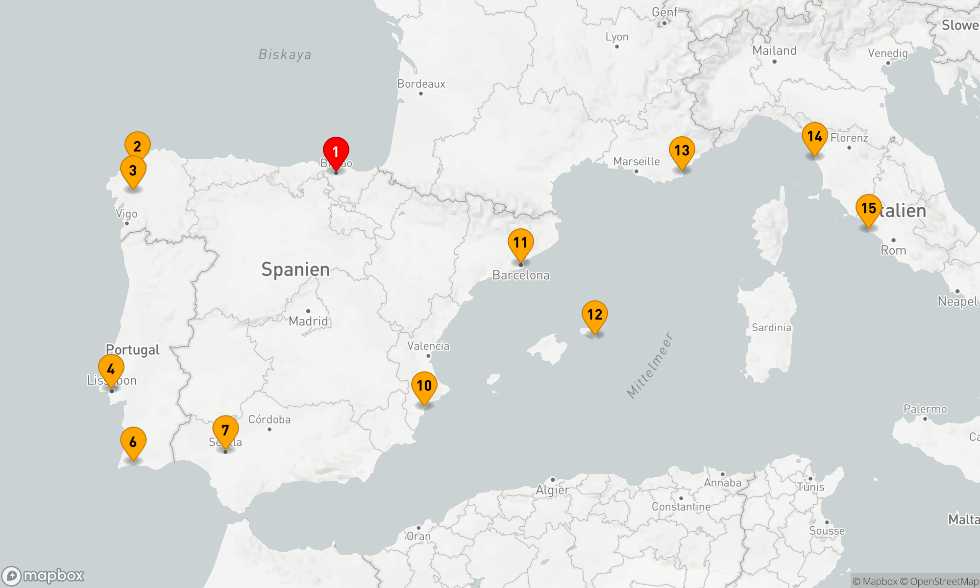 Route 14 Nächte - IBERIA CELEBRATION