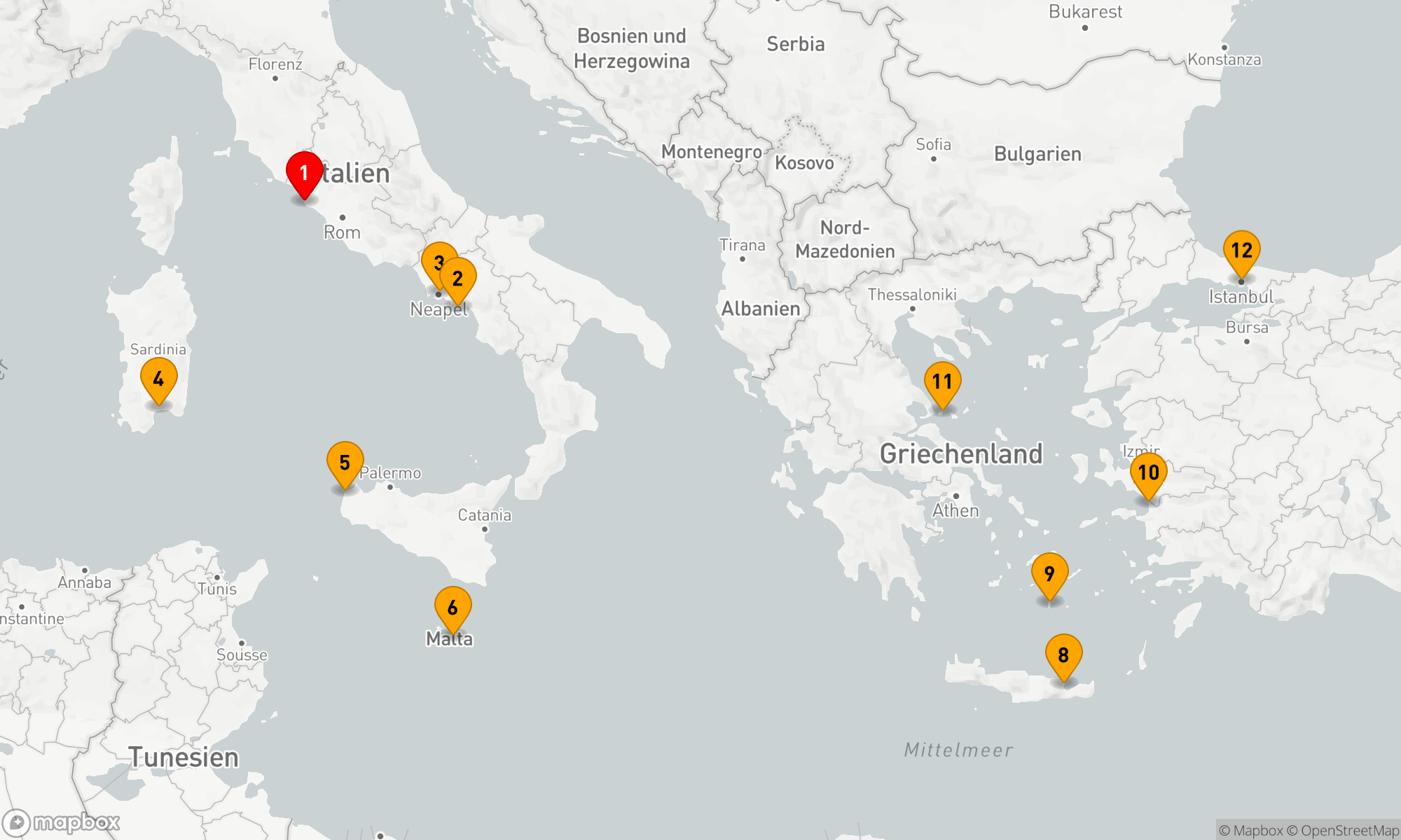 Route 12 Nächte - ARTIFACTS & ANTIQUITIES