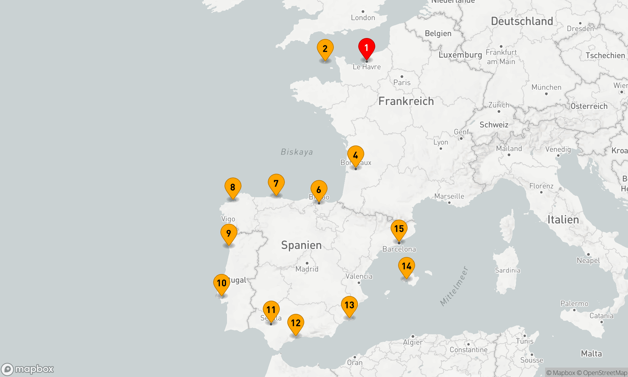 Route 14 Nächte - RICHES OF FRANCE & IBERIA