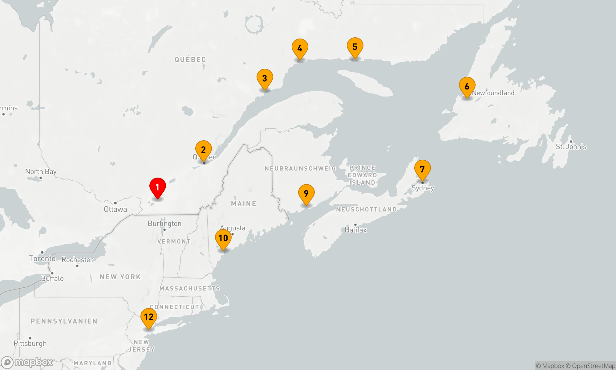 Route 11 Nächte - QUEBEC & ATLANTIC CANADA